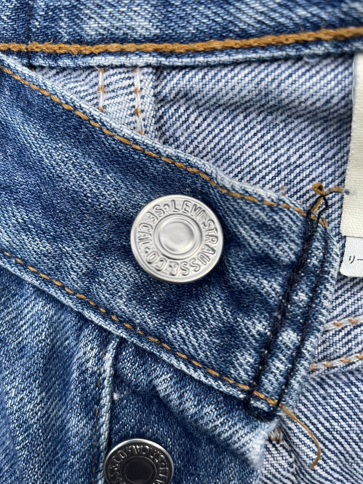 Levi's × Vintage Vintage 1991 Levis 501 e Kids Distresed Denim Size US 26 / EU 42 - 23 Thumbnail
