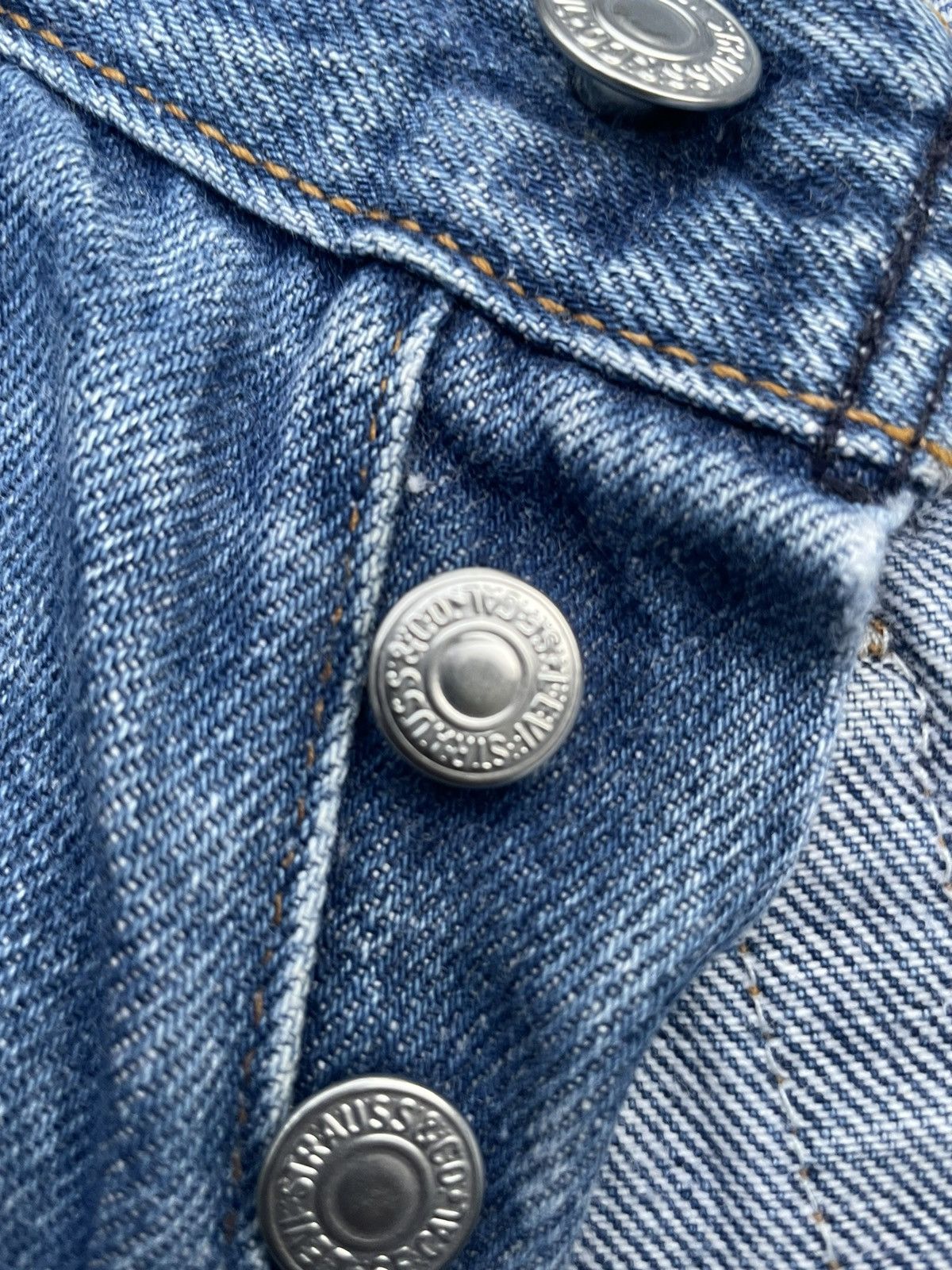 Levi's × Vintage Vintage 1991 Levis 501 e Kids Distresed Denim Size US 26 / EU 42 - 22 Thumbnail