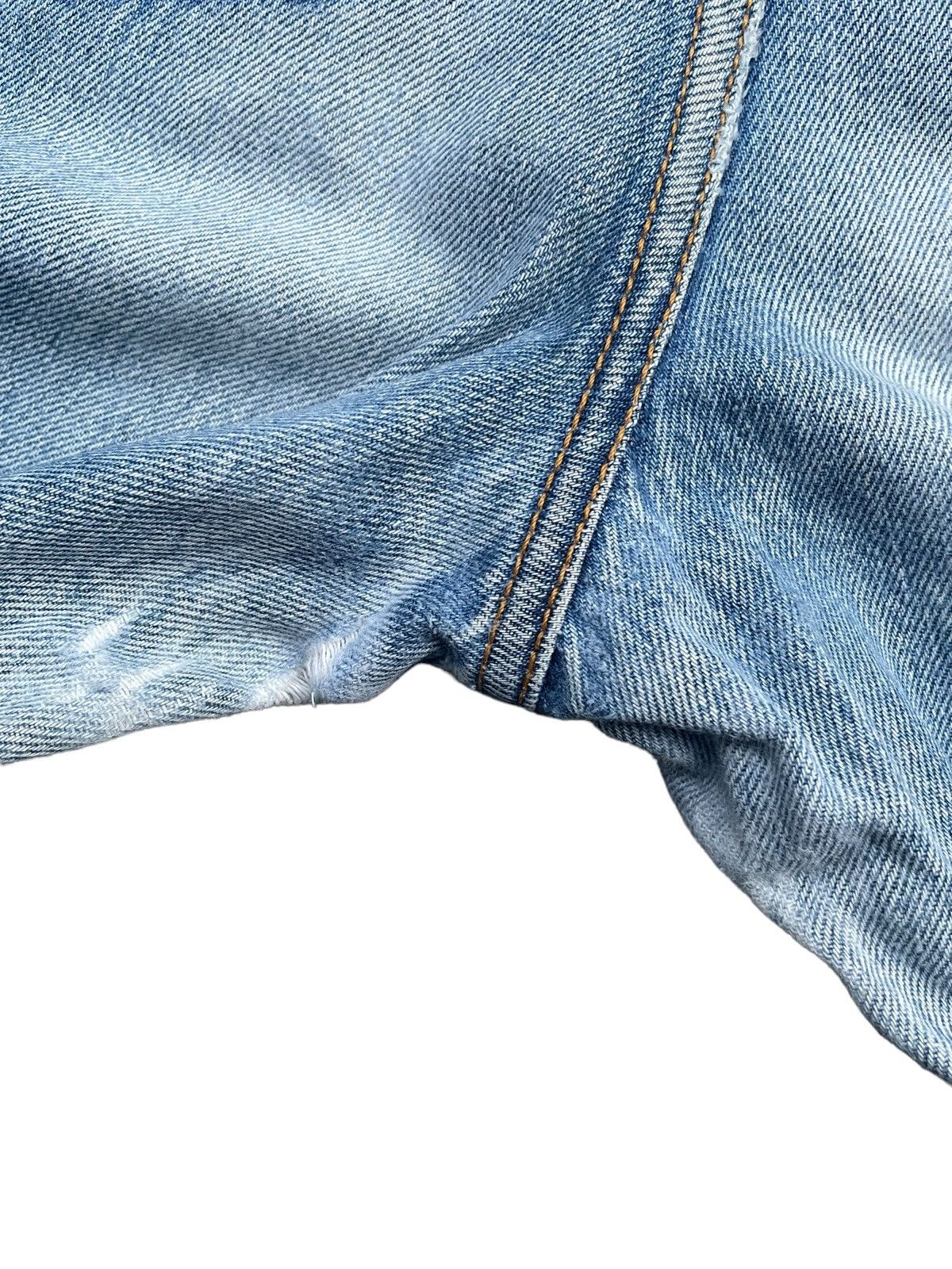 Levi's × Vintage Vintage 1991 Levis 501 e Kids Distresed Denim Size US 26 / EU 42 - 14 Thumbnail