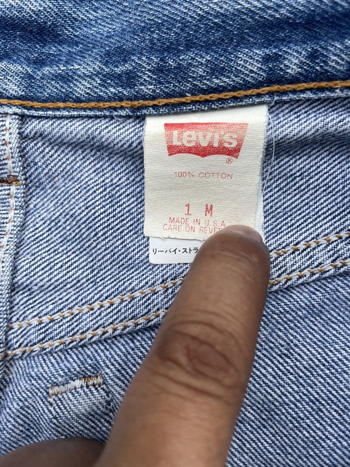 Levi's × Vintage Vintage 1991 Levis 501 e Kids Distresed Denim Size US 26 / EU 42 - 19 Thumbnail