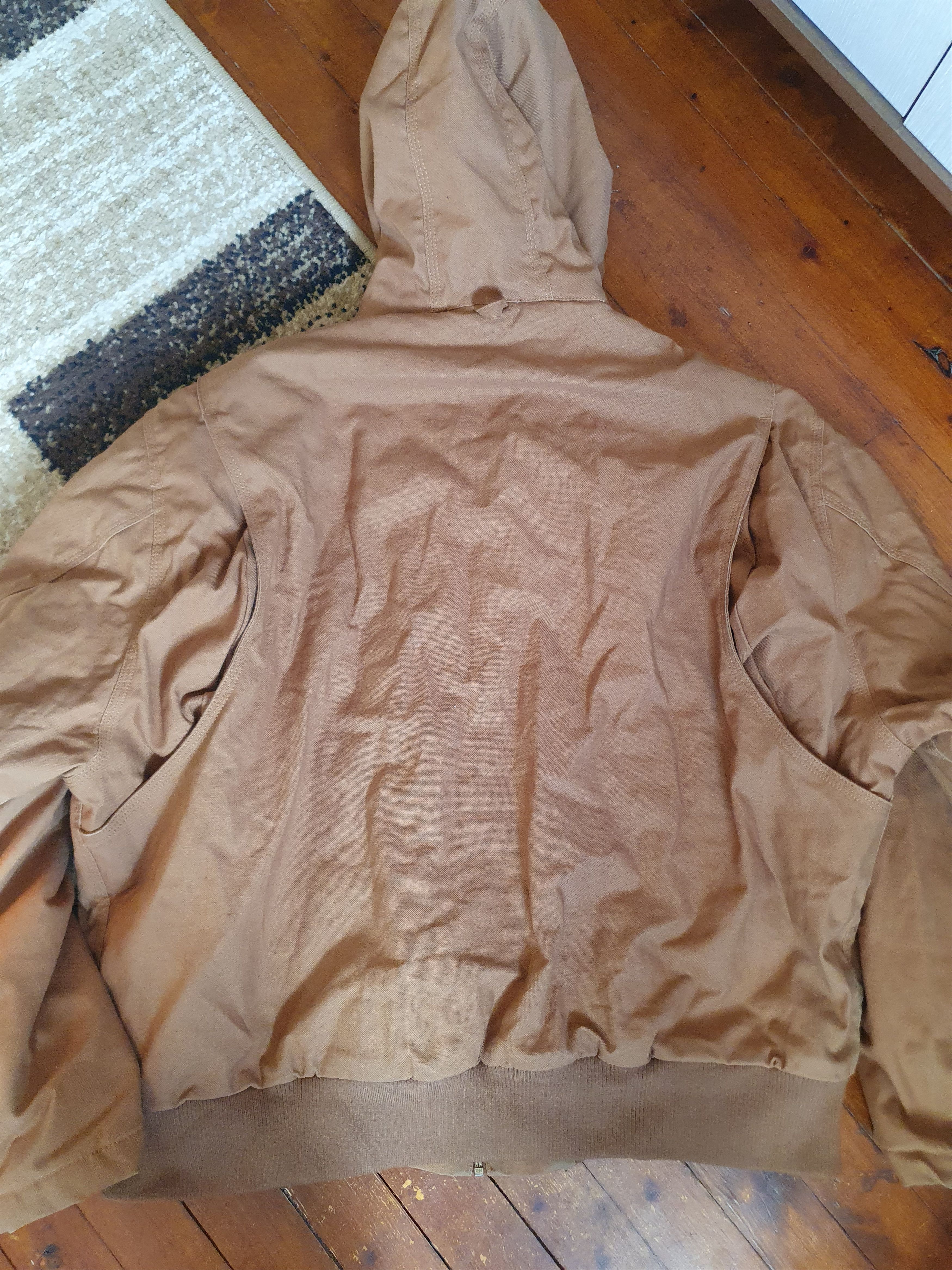 Walls Walls Brown Canvas Full Zip Hooded Work Jacket,sz XL Size US XL / EU 56 / 4 - 10 Thumbnail