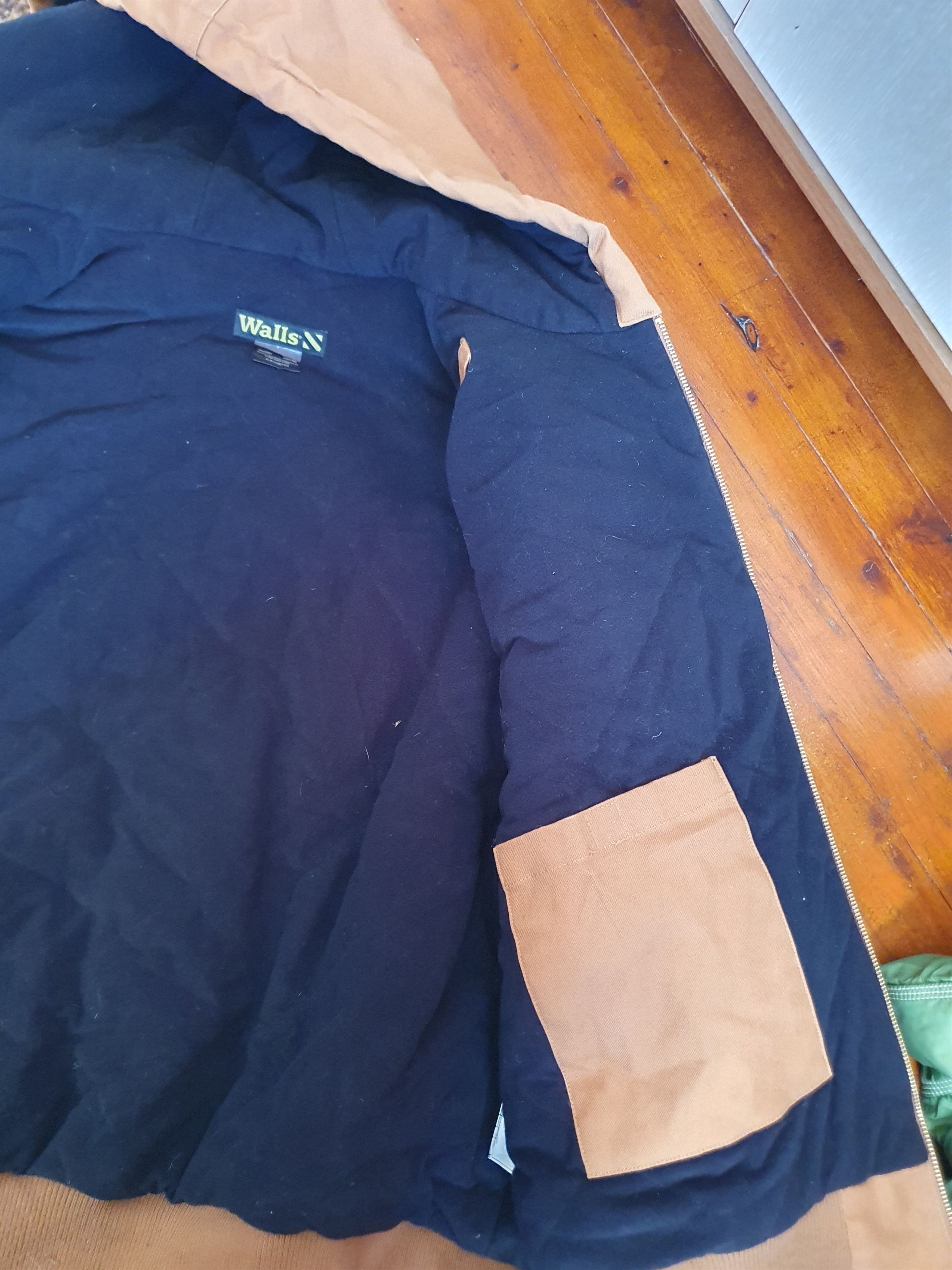 Walls Walls Brown Canvas Full Zip Hooded Work Jacket,sz XL Size US XL / EU 56 / 4 - 11 Thumbnail