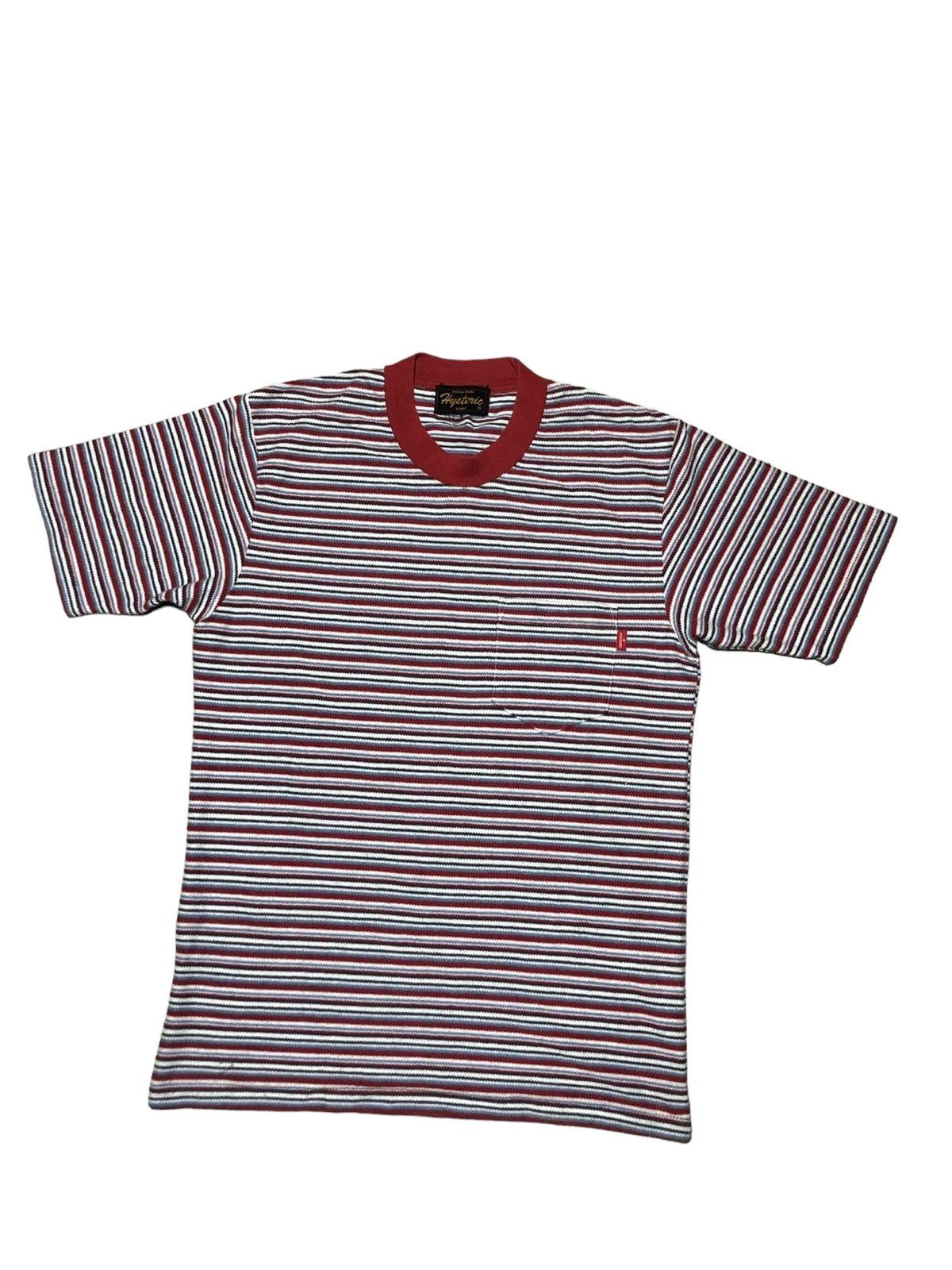Hysteric Glamour × Japanese Brand Vintage Hysteric Glamour Pocket Striped Tee Size US M / EU 48-50 / 2 - 1 Thumbnail