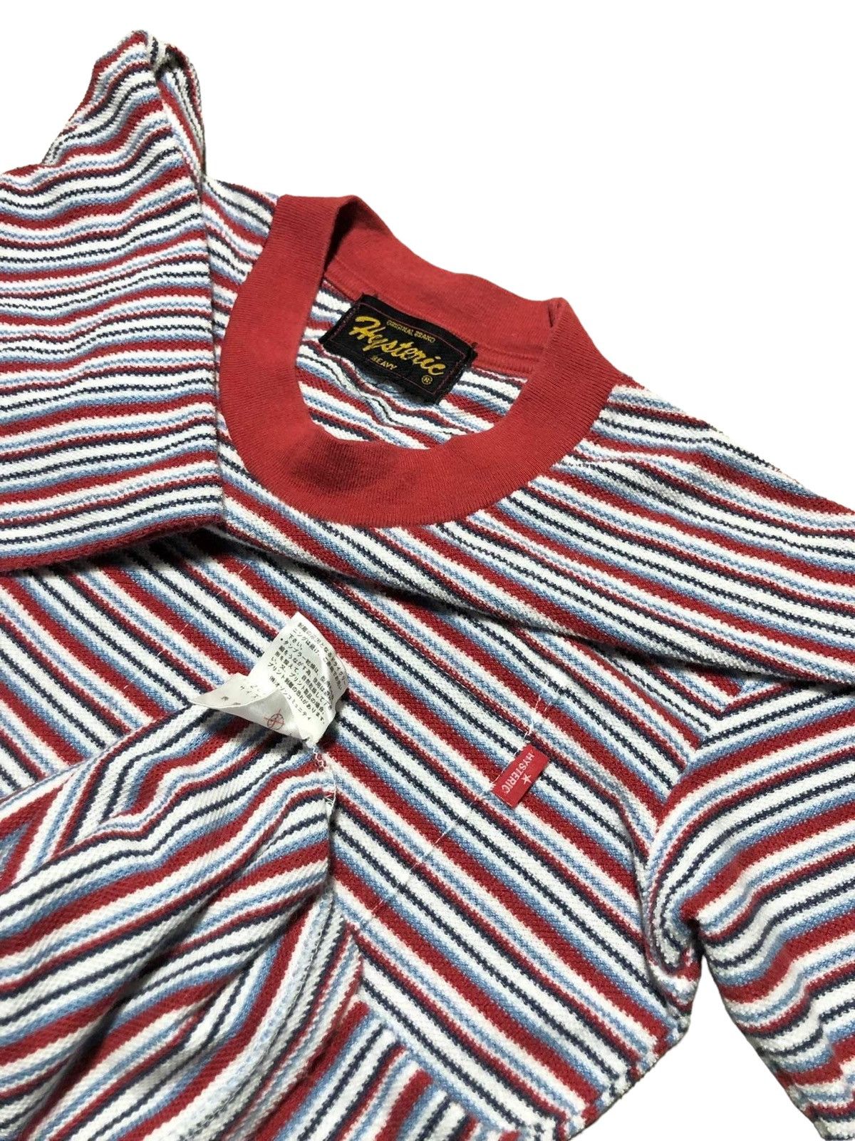 Hysteric Glamour × Japanese Brand Vintage Hysteric Glamour Pocket Striped Tee Size US M / EU 48-50 / 2 - 5 Thumbnail