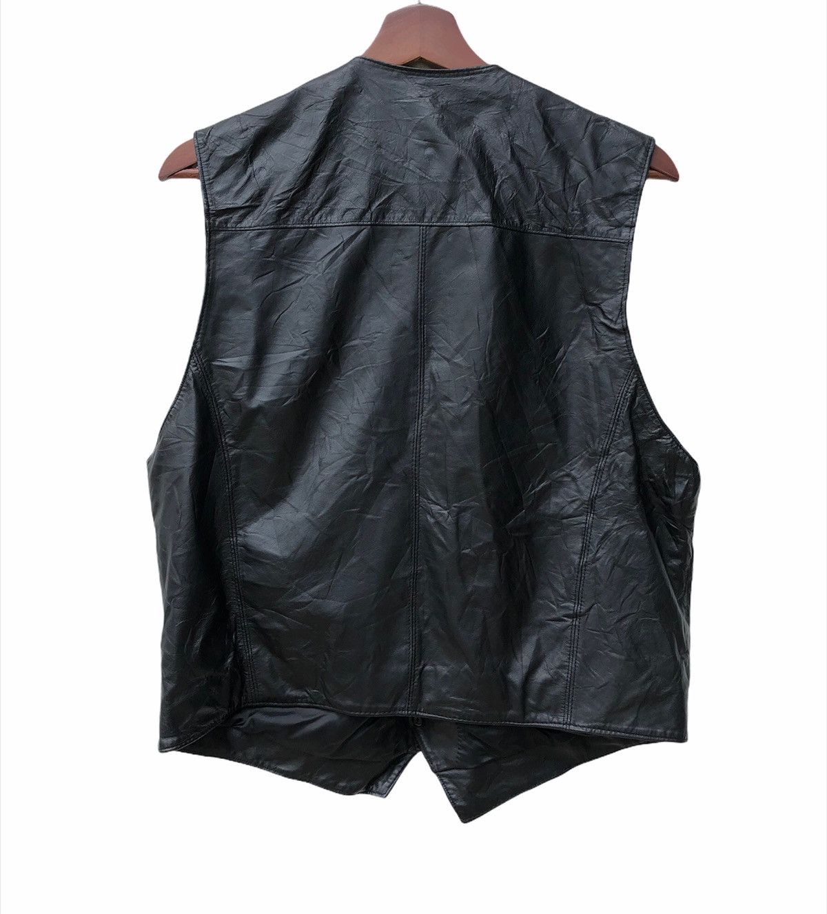 Genuine Leather Japanese Brand Noubelle Leather Vest Jacket Size US L / EU 52-54 / 3 - 2 Thumbnail