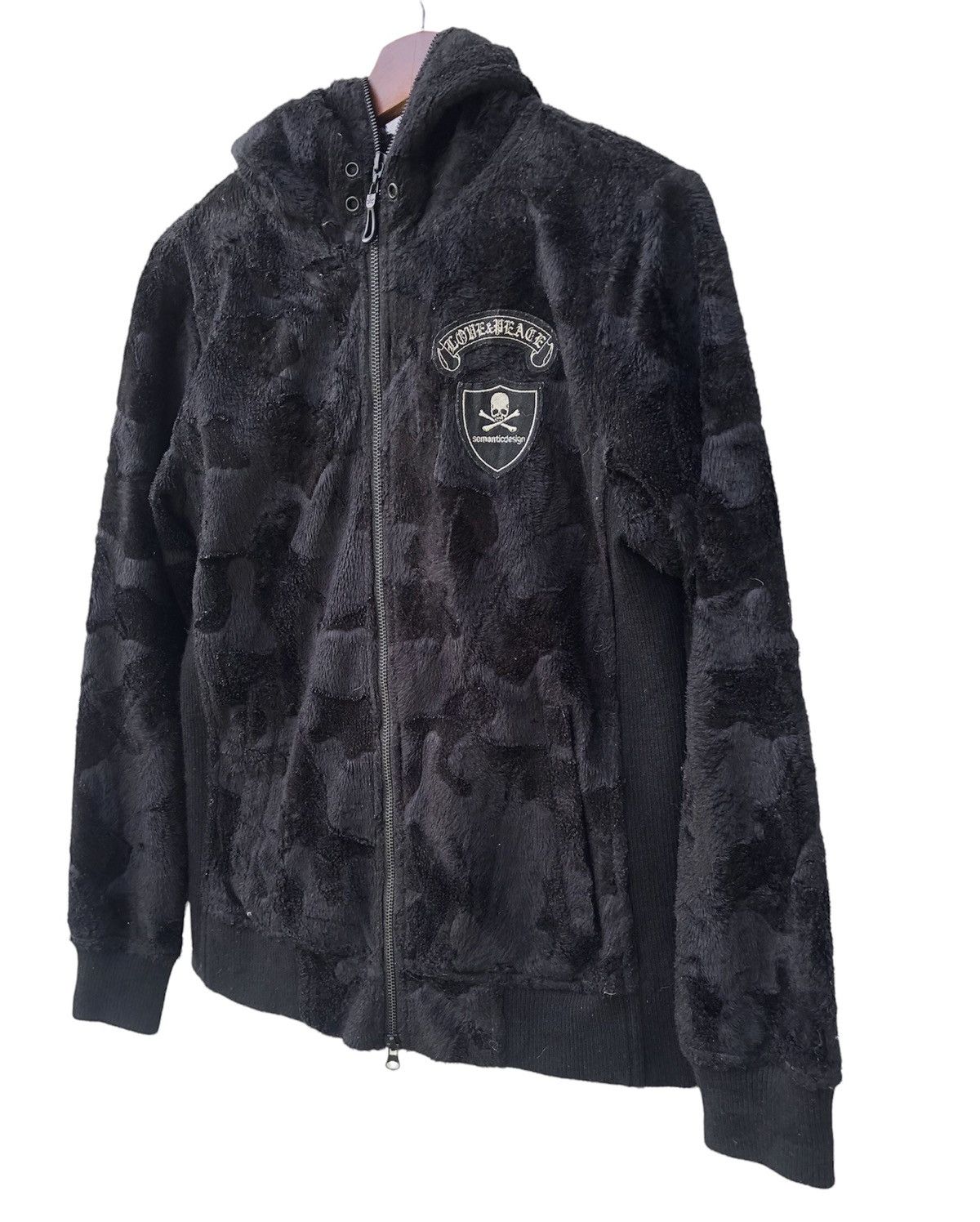 14th Addiction Japanese Brand Semantic Design Black Camo Fully zip Hoodie Size US M / EU 48-50 / 2 - 4 Thumbnail
