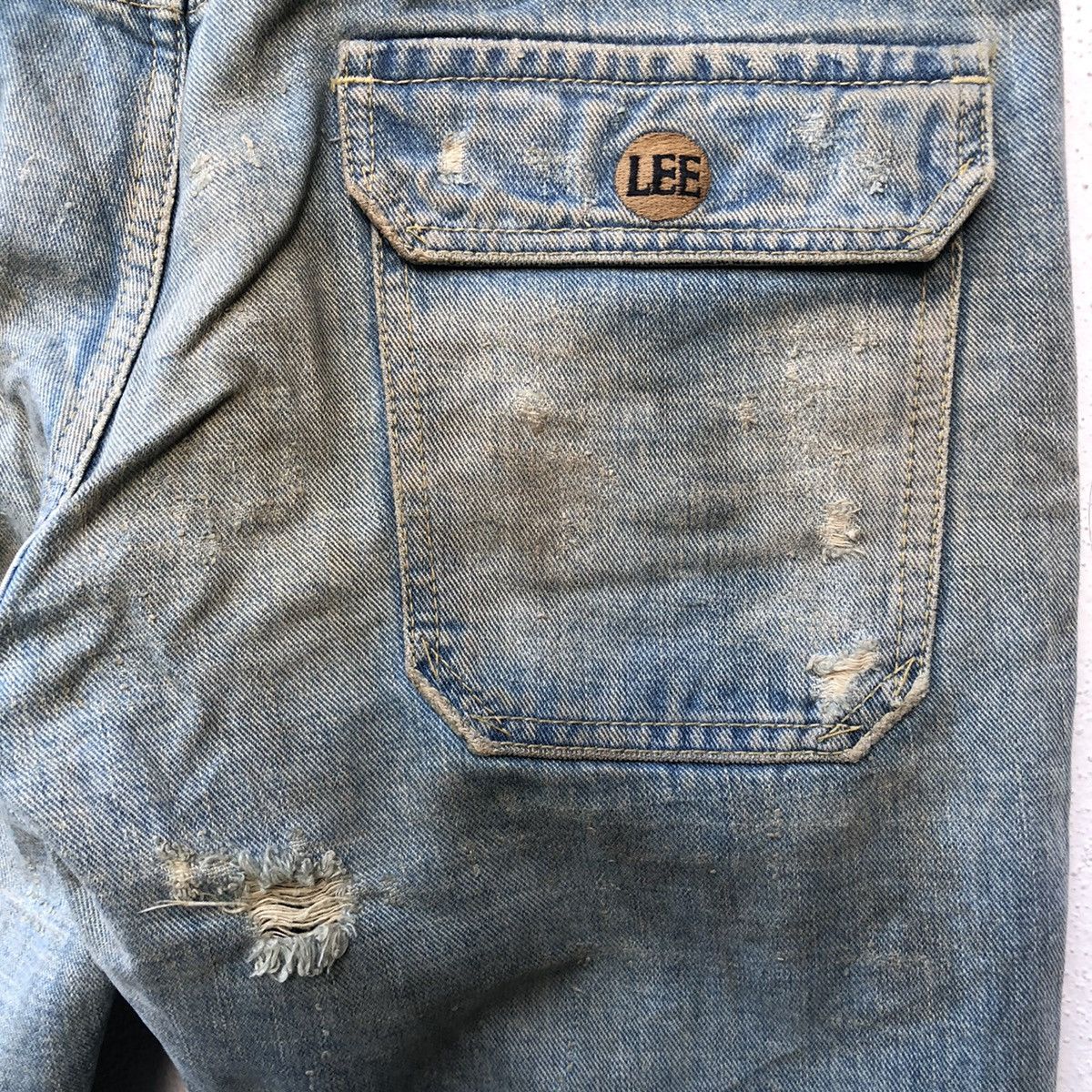 Japanese Brand JAPANESE BRAND VINTAGE LEE Bush pants DISTRESSED DENIM Size US 37 - 15 Thumbnail
