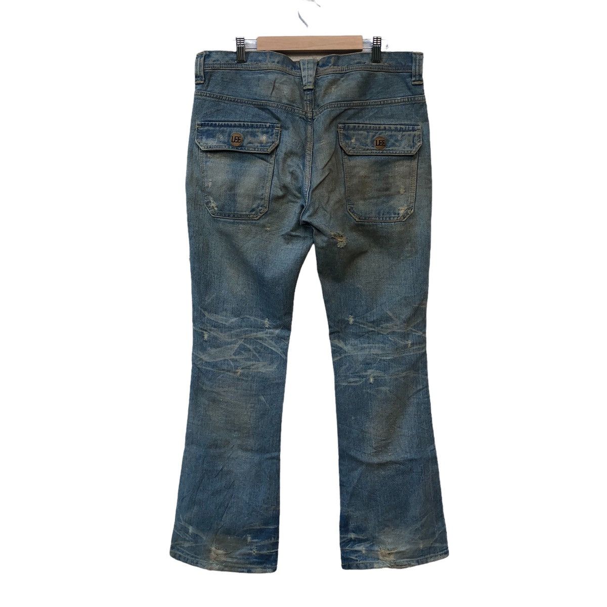 Japanese Brand JAPANESE BRAND VINTAGE LEE Bush pants DISTRESSED DENIM Size US 37 - 2 Thumbnail