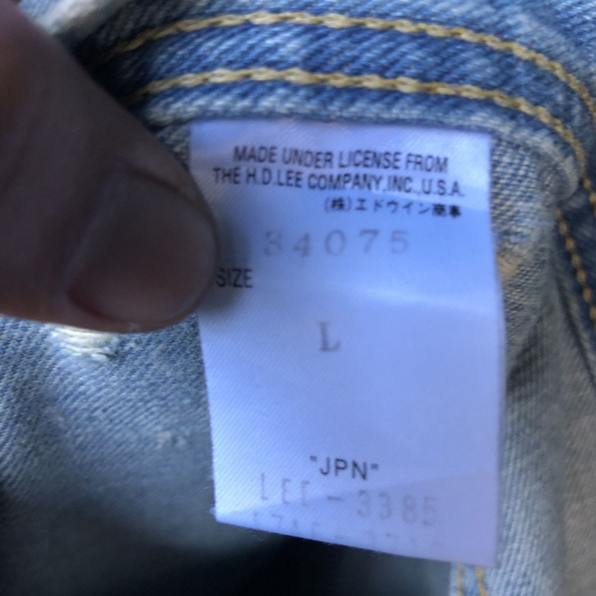 Japanese Brand JAPANESE BRAND VINTAGE LEE Bush pants DISTRESSED DENIM Size US 37 - 18 Thumbnail