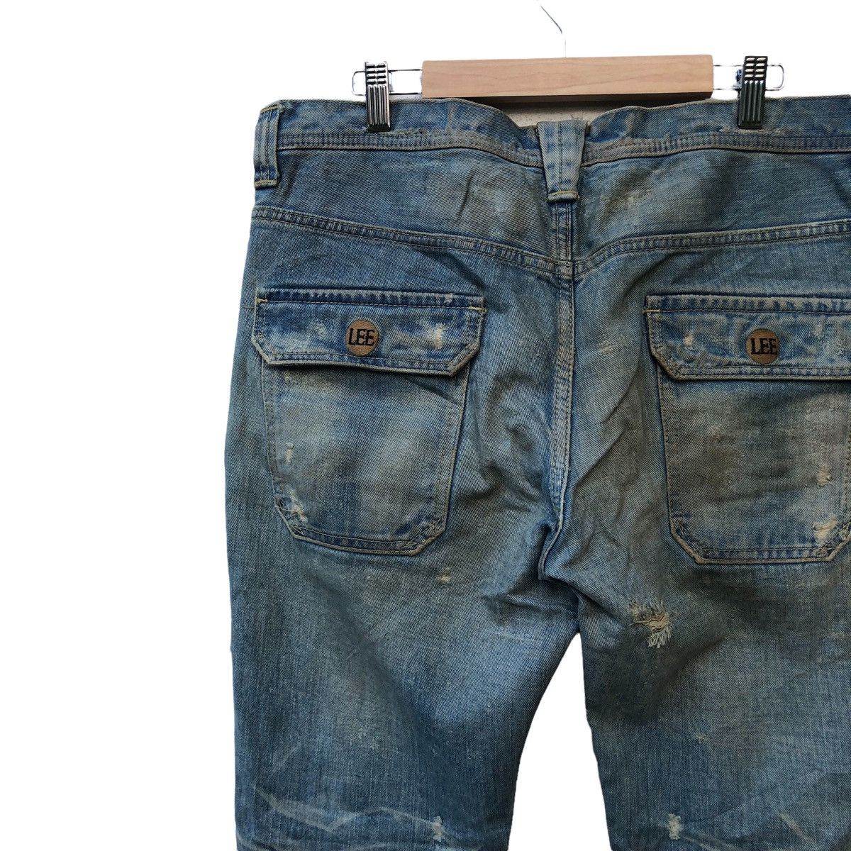 Japanese Brand JAPANESE BRAND VINTAGE LEE Bush pants DISTRESSED DENIM Size US 37 - 7 Thumbnail