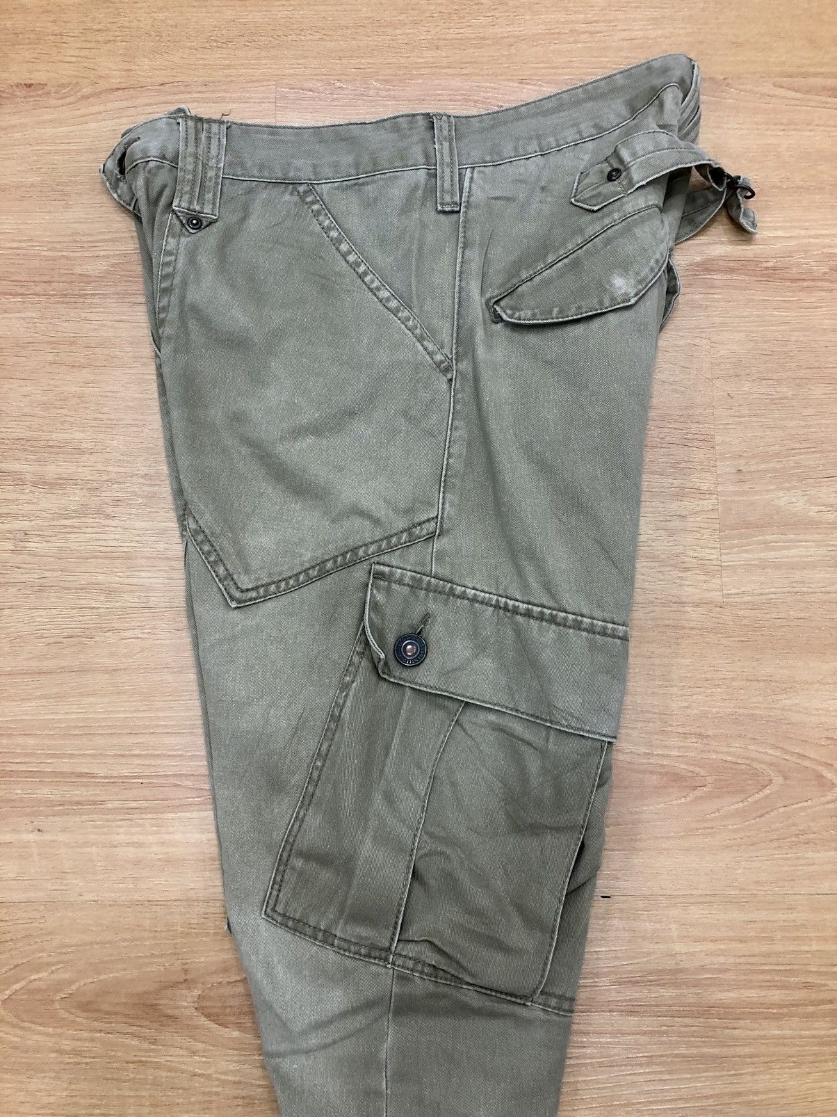 Japanese Brand dominate handcrafted cargo pants back buckle multipocket Size US 31 - 6 Thumbnail