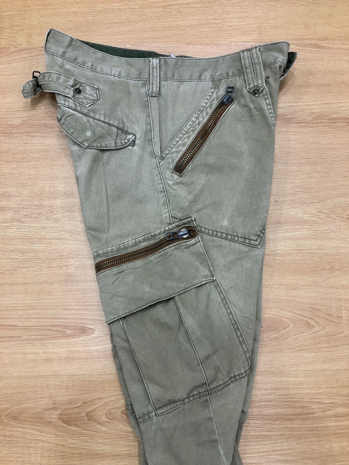 Japanese Brand dominate handcrafted cargo pants back buckle multipocket Size US 31 - 5 Thumbnail
