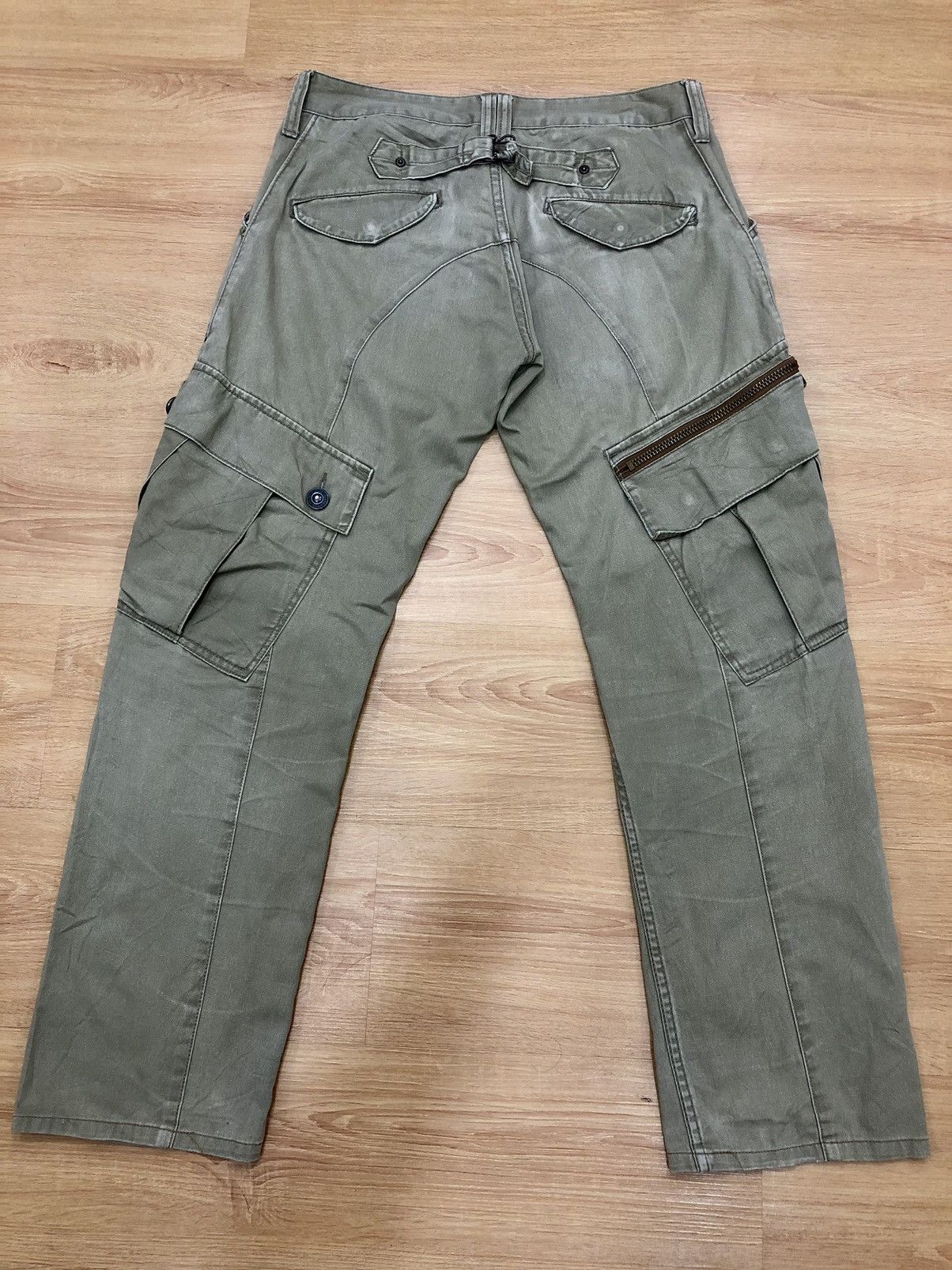 Japanese Brand dominate handcrafted cargo pants back buckle multipocket Size US 31 - 3 Thumbnail