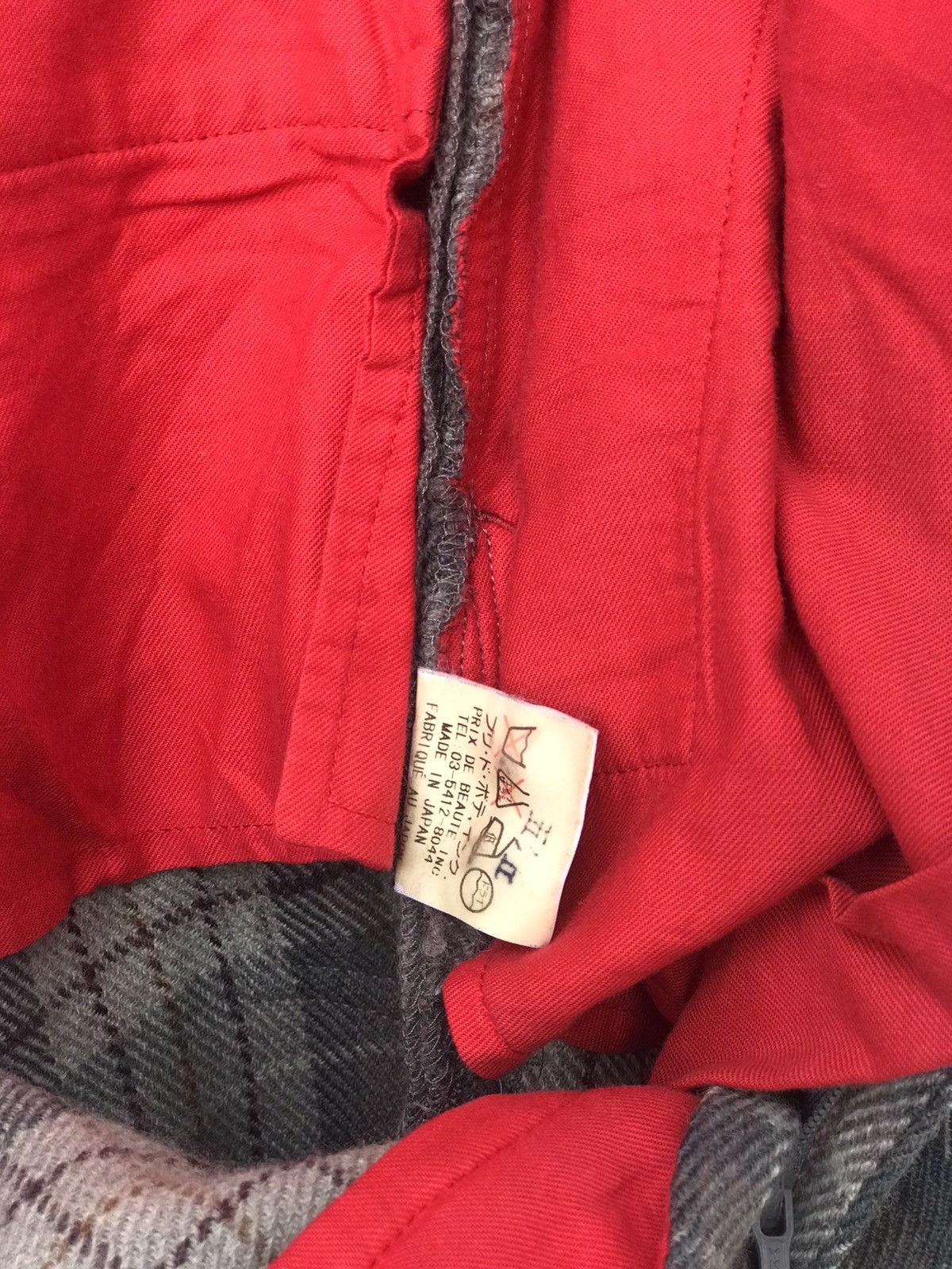 Japanese Brand Wool Cargo Pants by Prix De Beaute Size US 29 - 11 Thumbnail