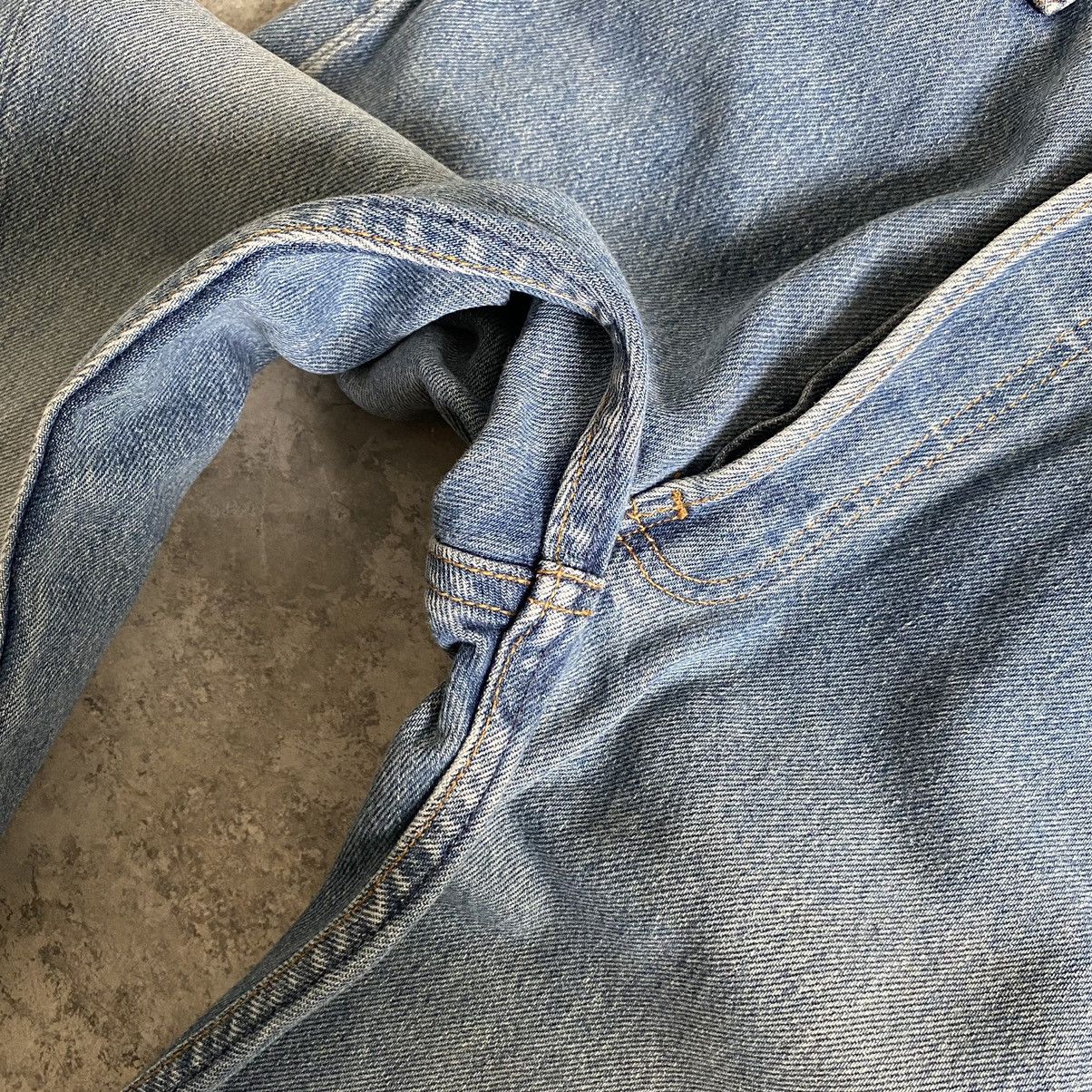 Levi's Size 28x33 Vintage 90's Levi's 501 Washed Blue Jeans Size US 28 / EU 44 - 6 Thumbnail