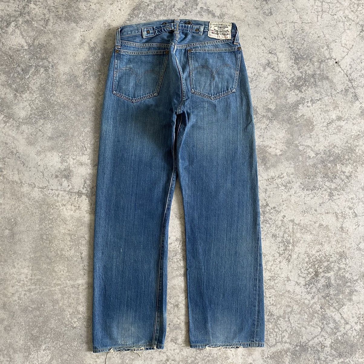 Vintage Size 32x30.5 Vintage Levi's 201 Buckle Back Selvedge Jeans ...