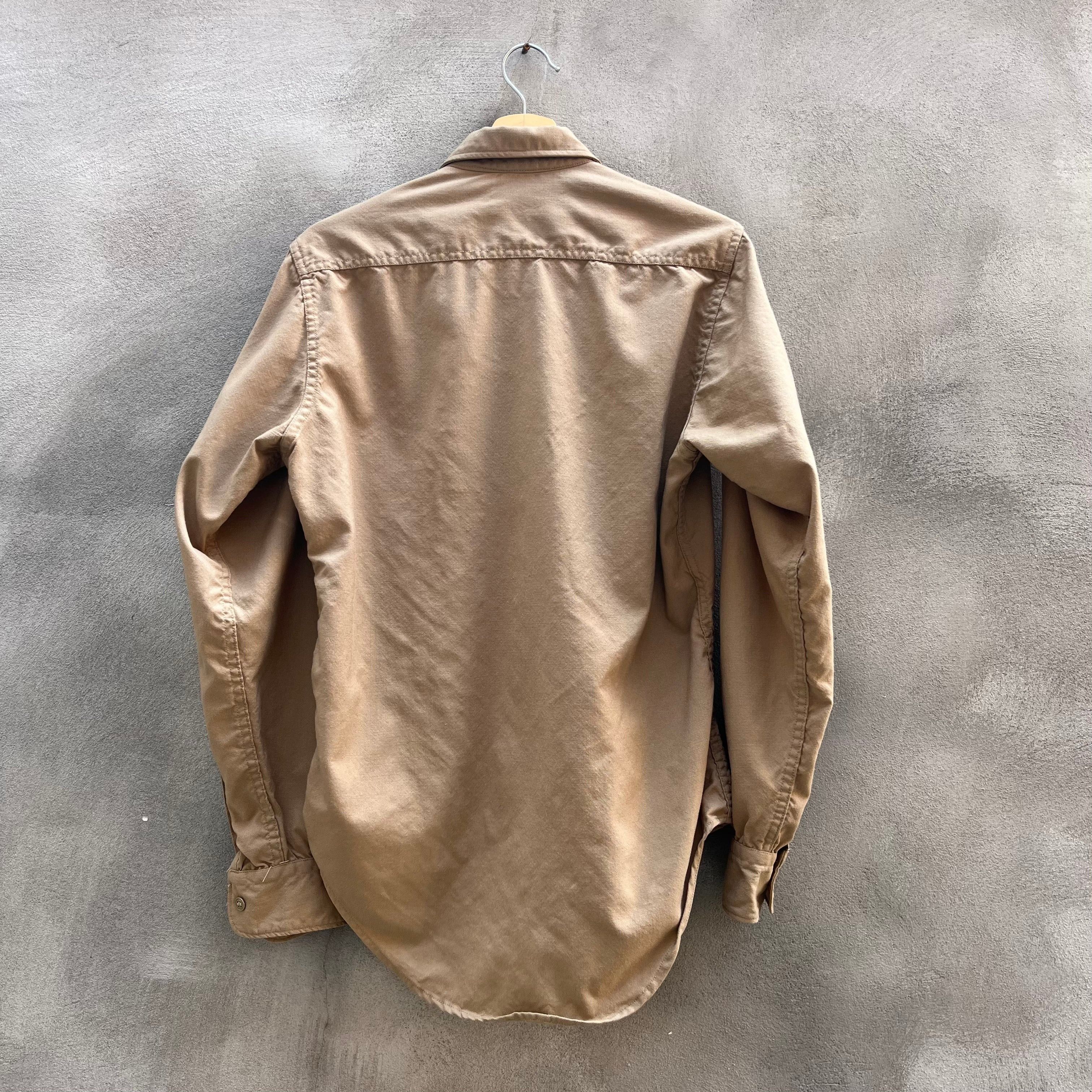 70’s Military Khaki Button Down