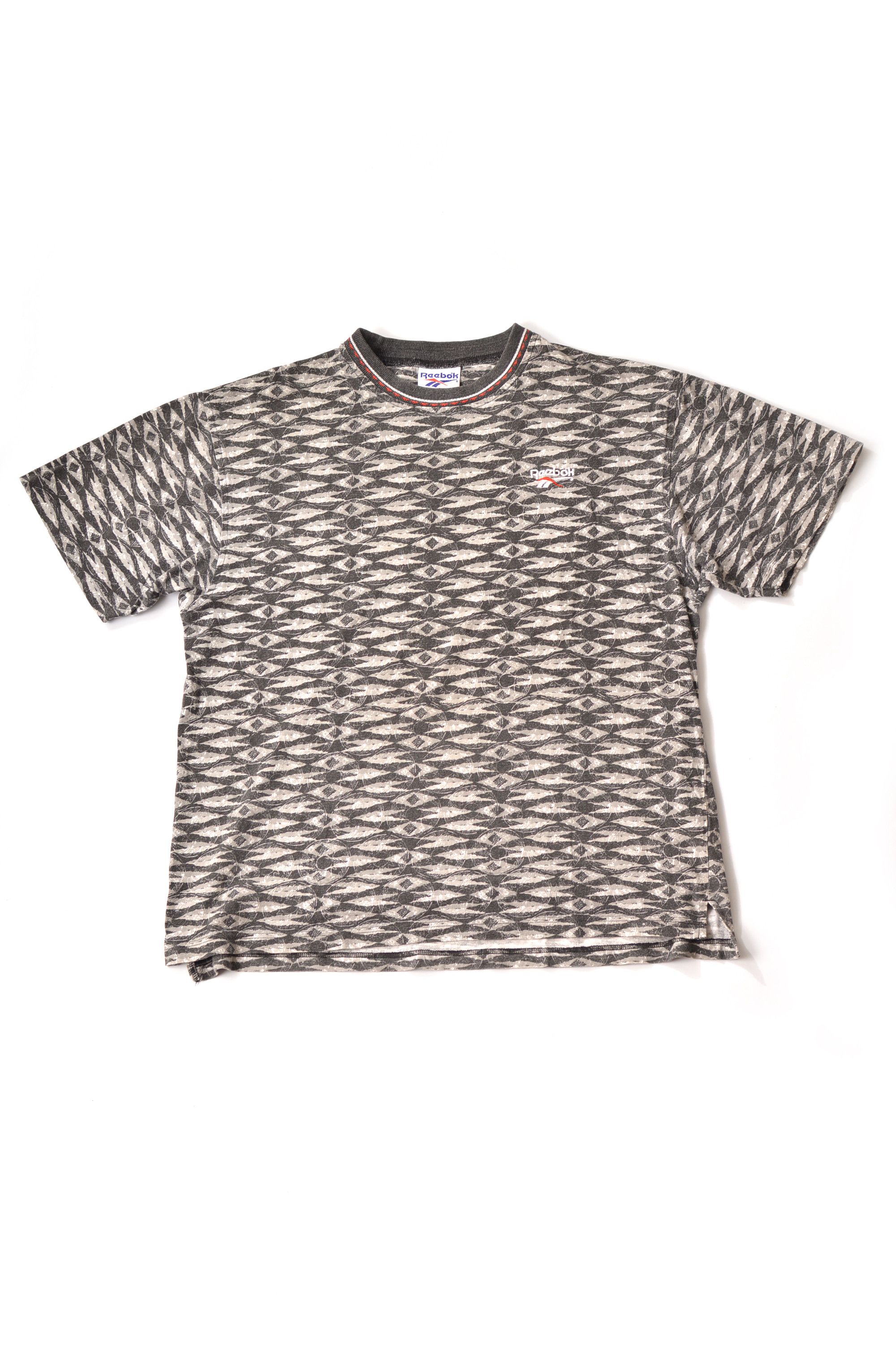 Reebok Vintage Geometric Psy Print Cotton T-Shirt