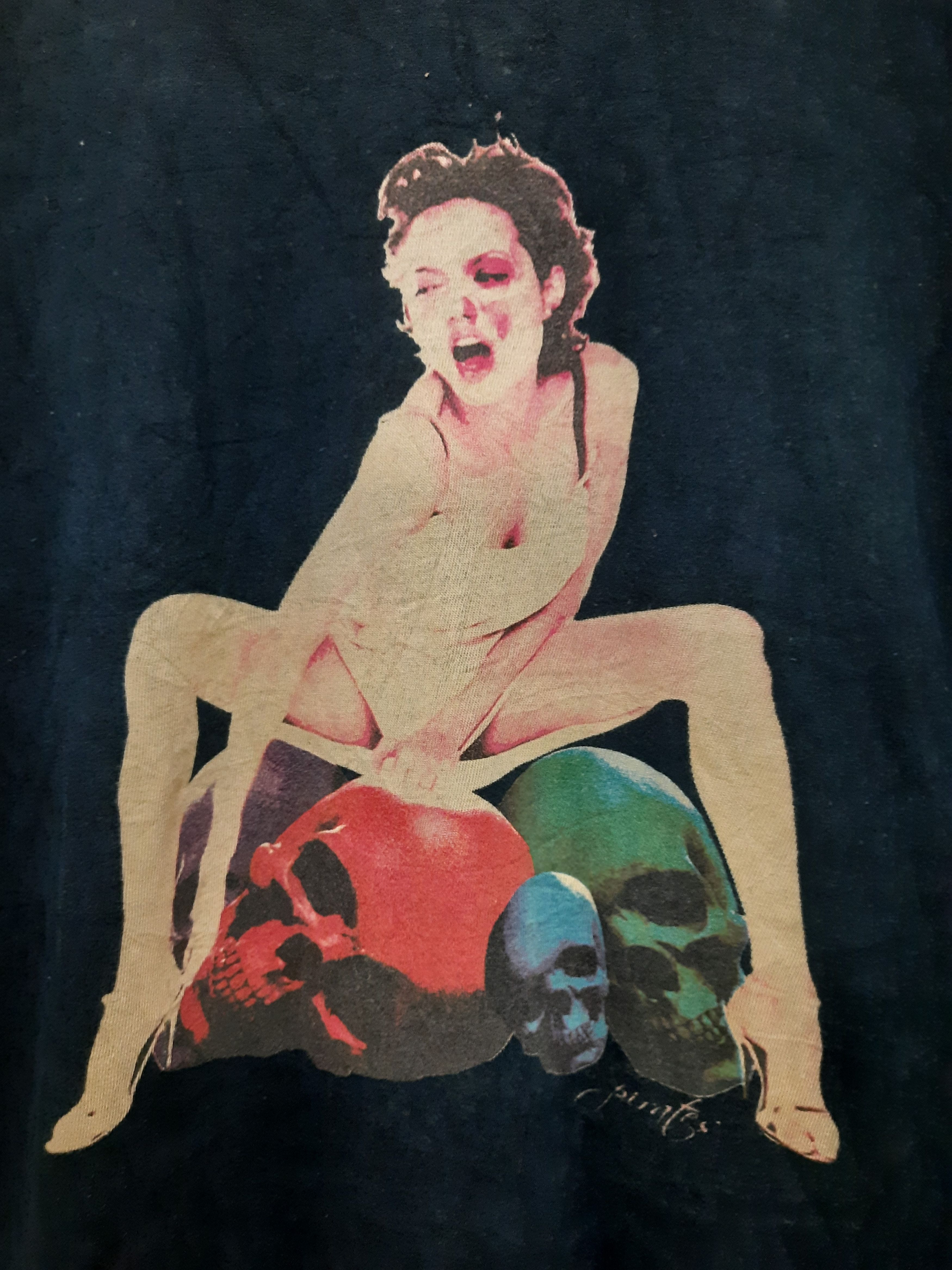 Japanese Brand Vintage Angelina Jolie Tshirt Skull Size US M / EU 48-50 / 2 - 4 Thumbnail