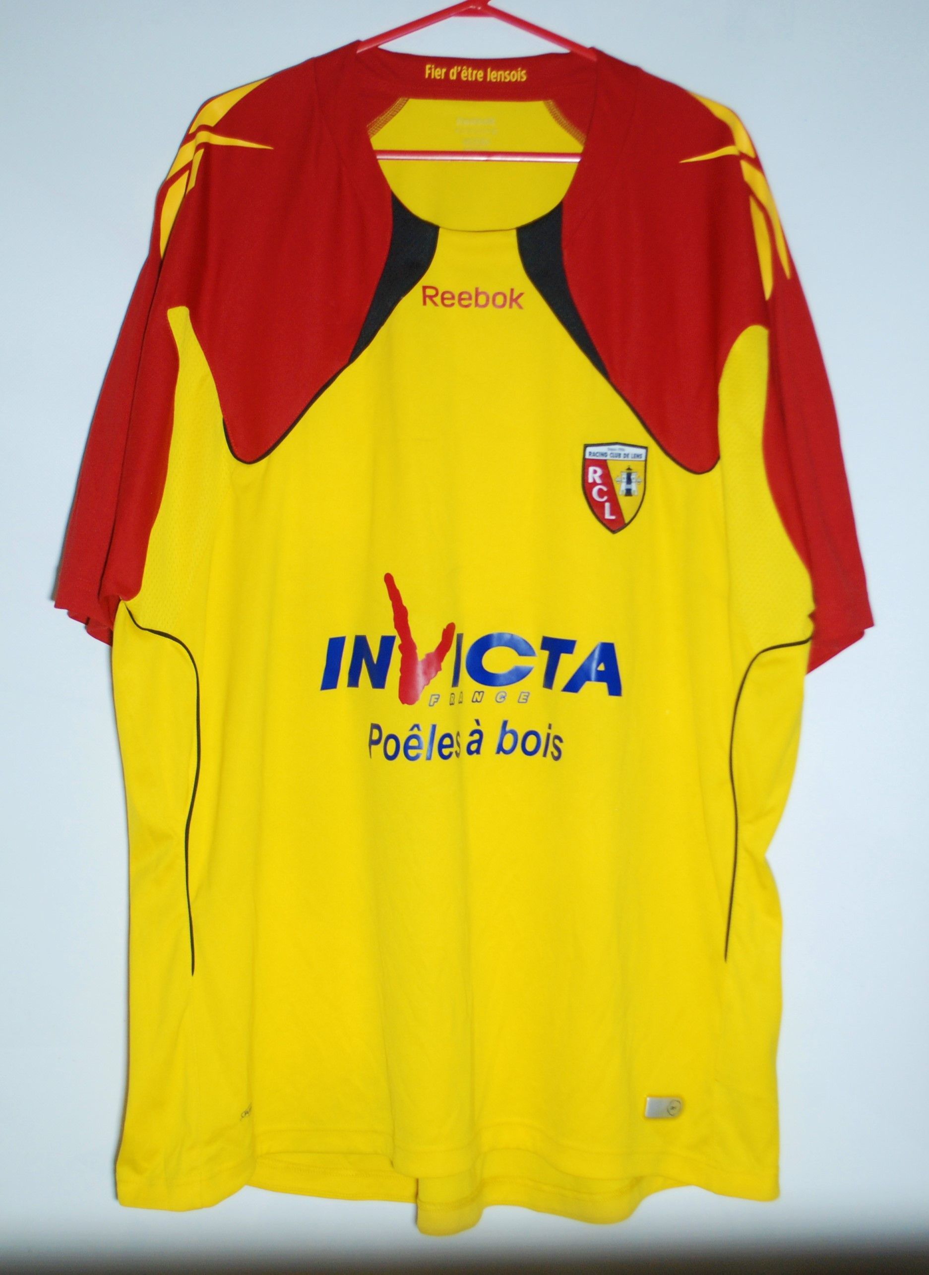 Reebok LENS FRANCE 2010 2011 HOME FOOTBALL SHIRT JERSEY SOCCER Size US XXL / EU 58 / 5 - 1 Thumbnail
