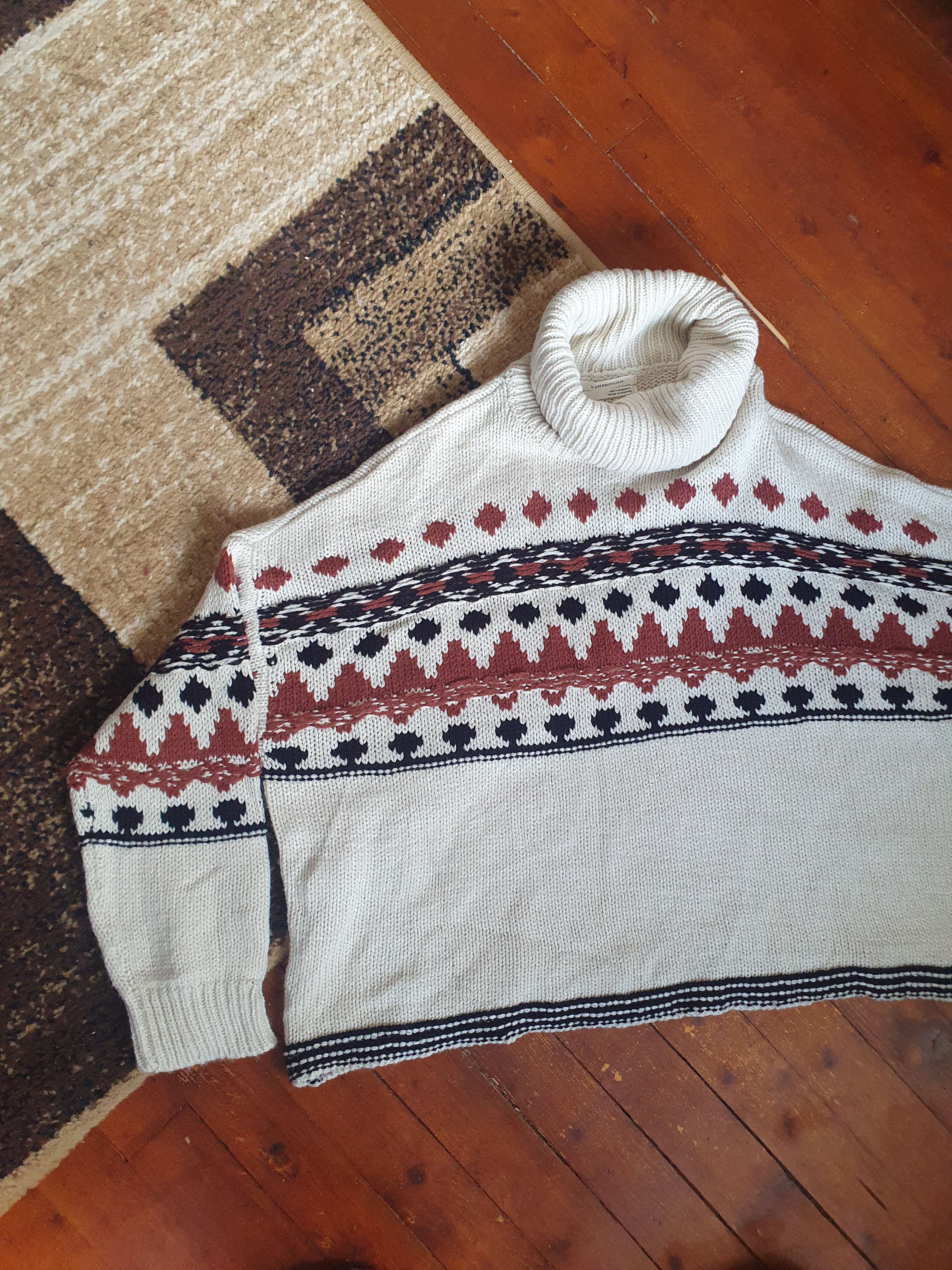 Anthropologie Anthropologie Turtleneck Oversized Sweater,sz S Size S / US 4 / IT 40 - 1 Thumbnail