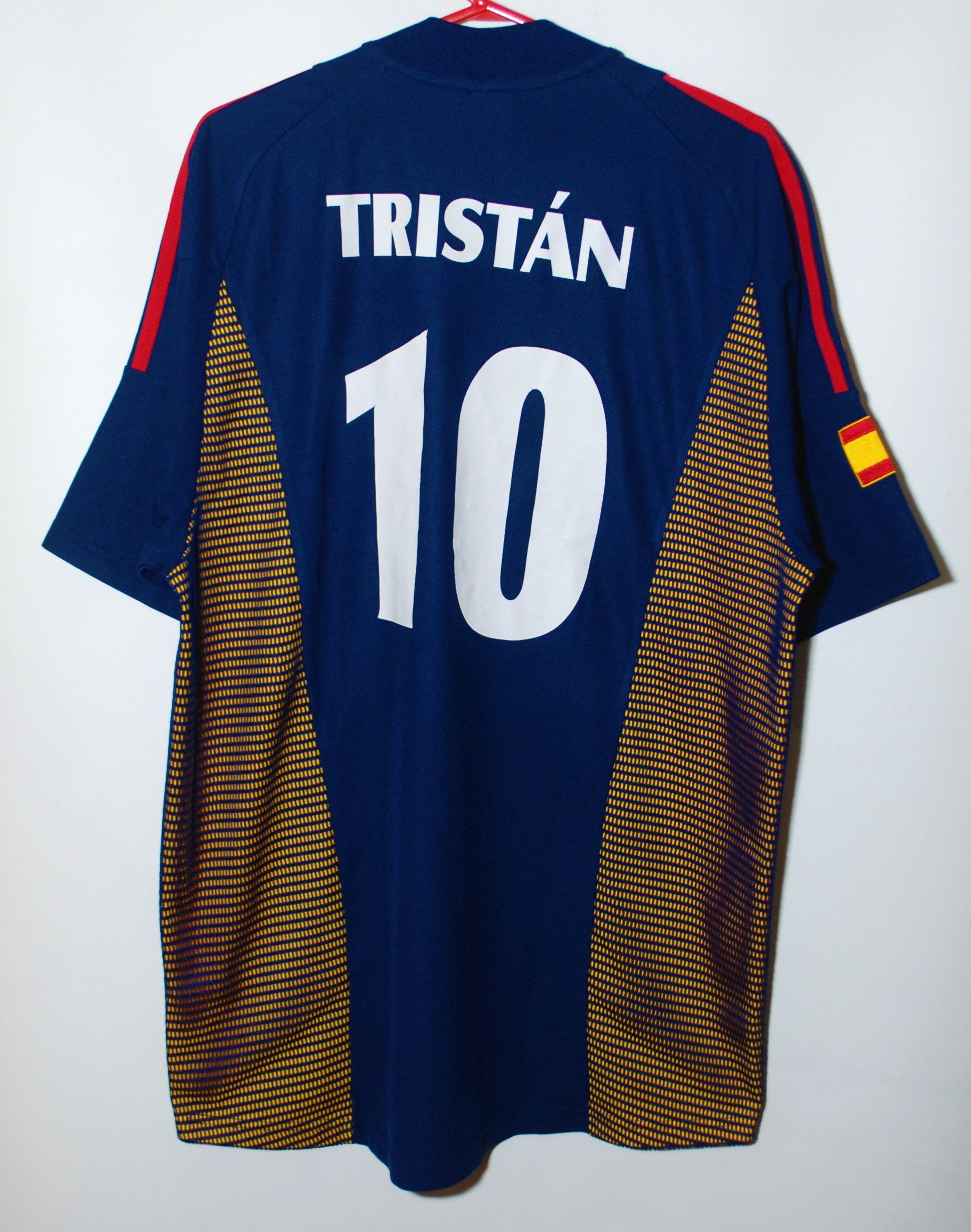Adidas #10 TRISTAN SPAIN TEAM 2002 2003 THIRD FOOTBALL SHIRT Size US L / EU 52-54 / 3 - 2 Thumbnail
