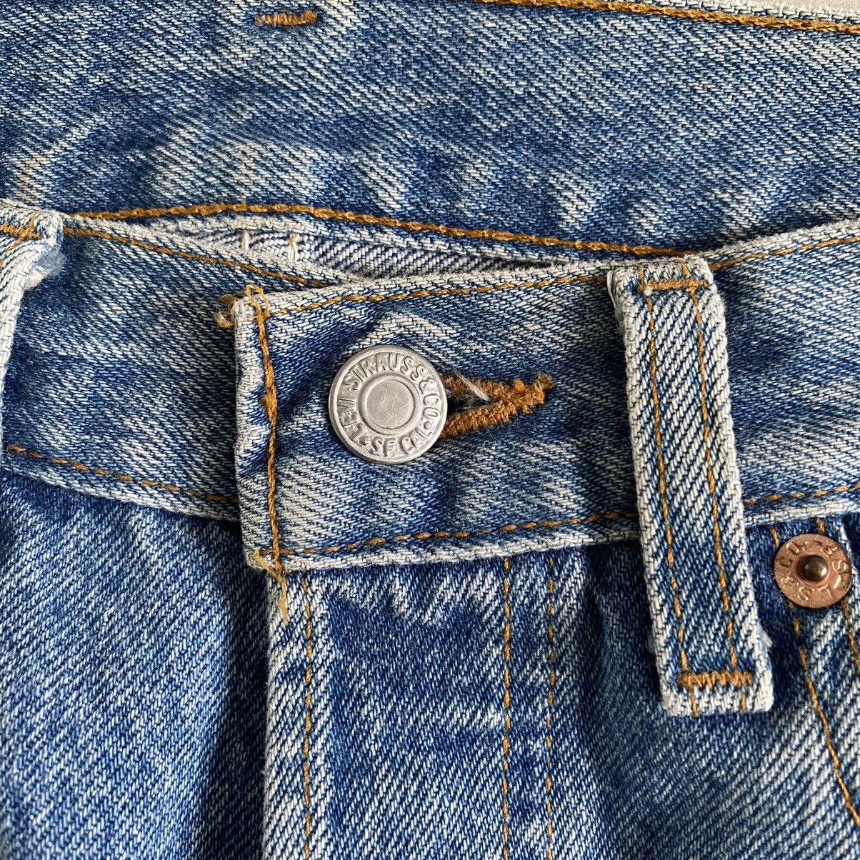 Levi's Size 28x30 Vintage 90's Levi's 501 Stonewashed Blue Jeans Size US 28 / EU 44 - 5 Thumbnail