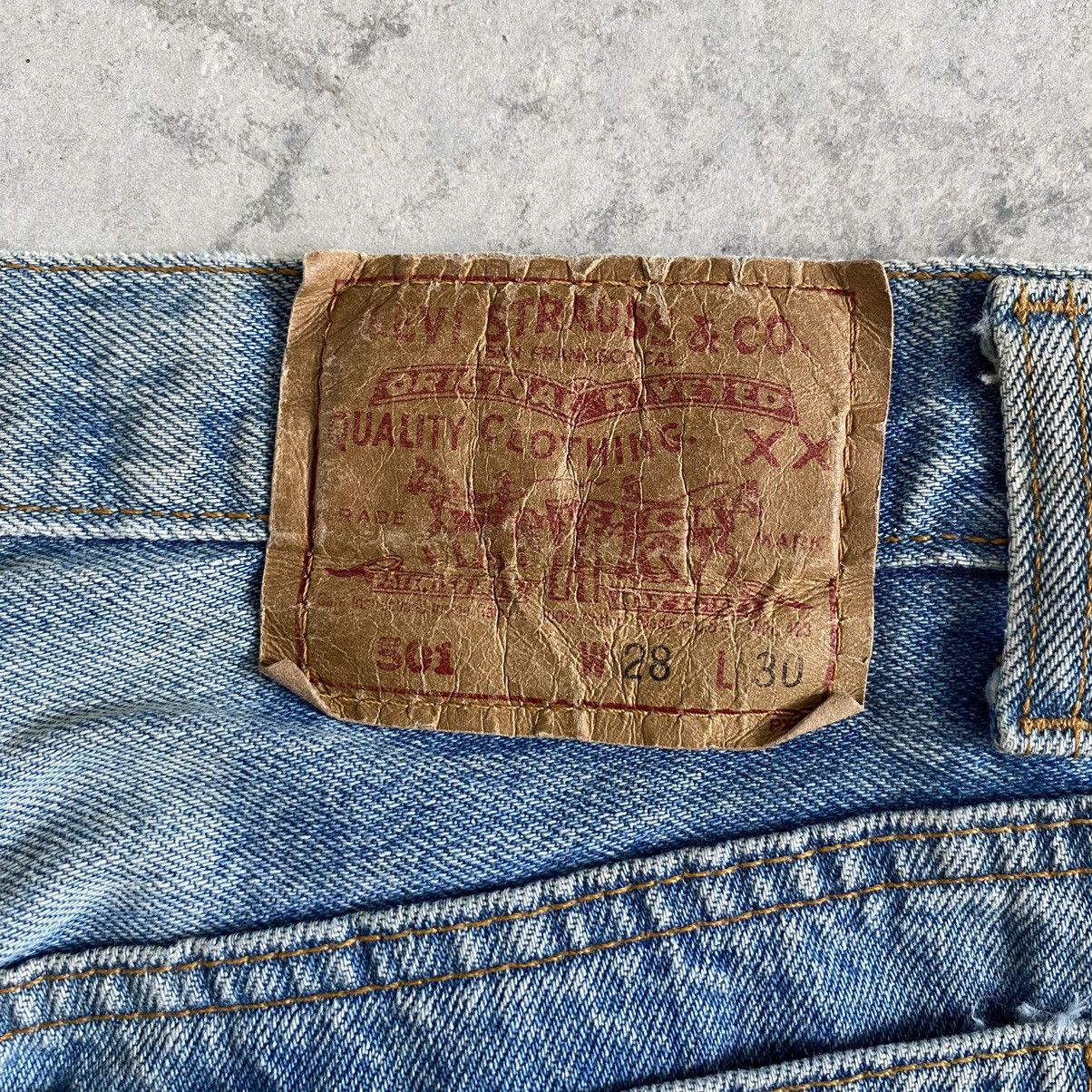 Levi's Size 28x30 Vintage 90's Levi's 501 Stonewashed Blue Jeans Size US 28 / EU 44 - 14 Thumbnail