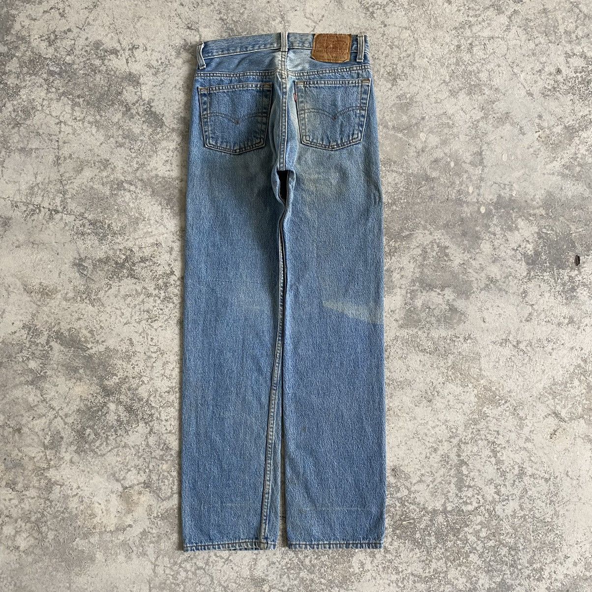 Levi's Size 28x30 Vintage 90's Levi's 501 Stonewashed Blue Jeans Size US 28 / EU 44 - 10 Thumbnail