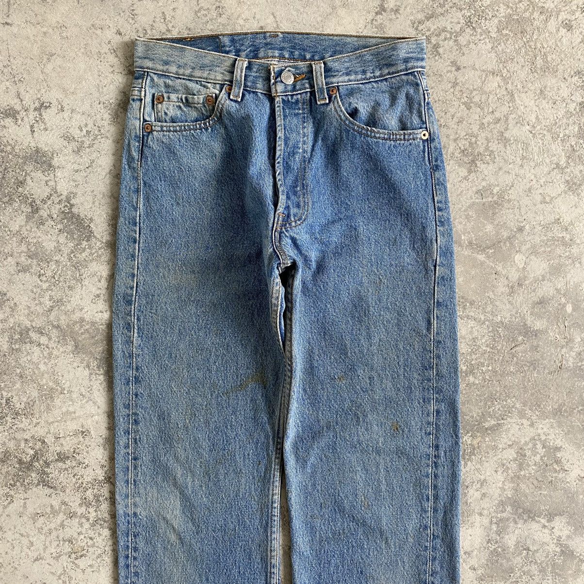 Levi's Size 28x30 Vintage 90's Levi's 501 Stonewashed Blue Jeans Size US 28 / EU 44 - 3 Thumbnail