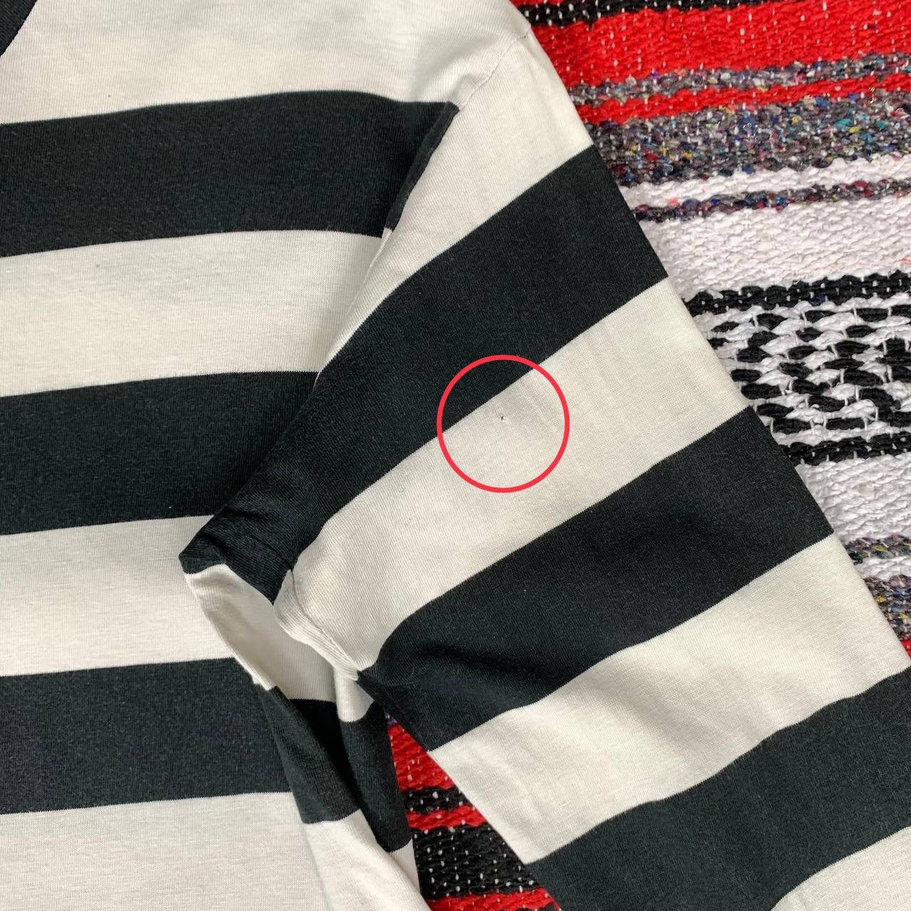Yohji Yamamoto Work Shop Yohji Yamamoto Shirt Stripe TurtleNeck Distressed Size US S / EU 44-46 / 1 - 7 Thumbnail