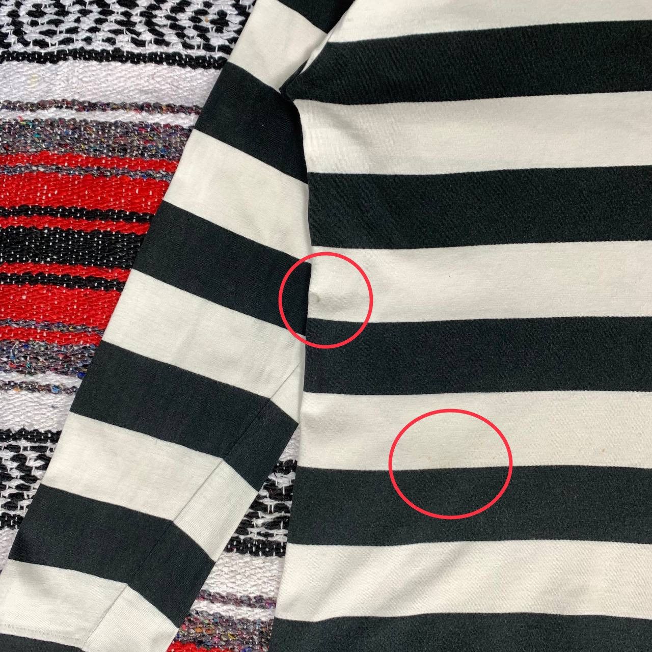 Yohji Yamamoto Work Shop Yohji Yamamoto Shirt Stripe TurtleNeck Distressed Size US S / EU 44-46 / 1 - 5 Thumbnail