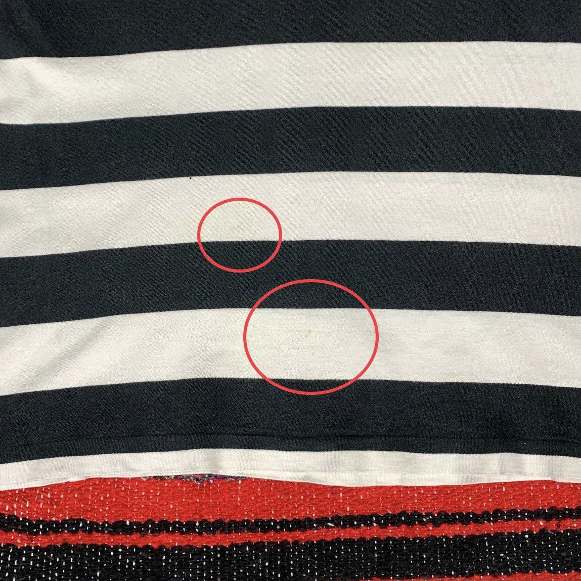 Yohji Yamamoto Work Shop Yohji Yamamoto Shirt Stripe TurtleNeck Distressed Size US S / EU 44-46 / 1 - 6 Thumbnail