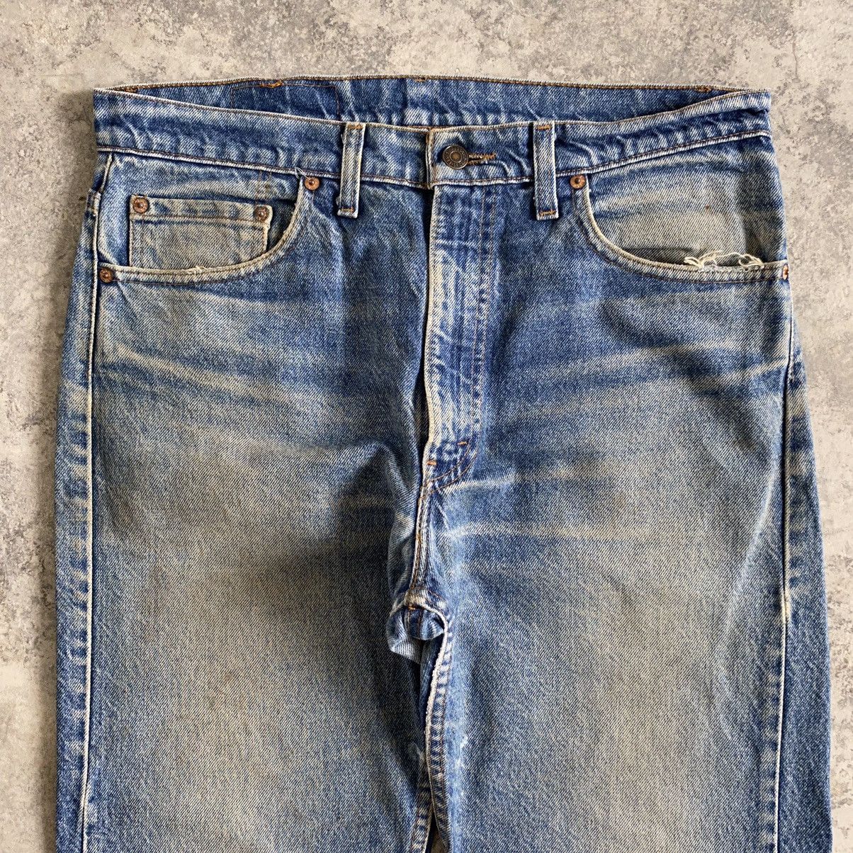 Jean × Levi's × Vintage Size 33x29.5 Vintage 90’s Levi's 505 Faded Blue Jeans Size US 33 - 5 Thumbnail