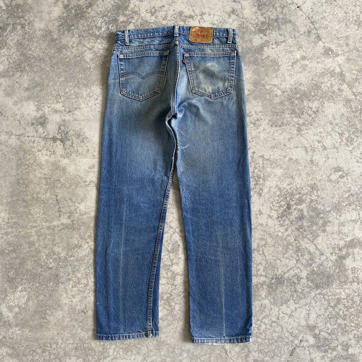 Jean × Levi's × Vintage Size 33x29.5 Vintage 90’s Levi's 505 Faded Blue Jeans Size US 33 - 12 Thumbnail