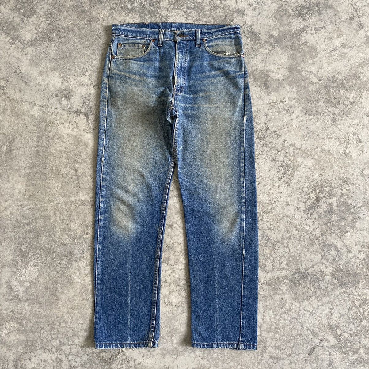 Jean × Levi's × Vintage Size 33x29.5 Vintage 90’s Levi's 505 Faded Blue Jeans Size US 33 - 1 Thumbnail