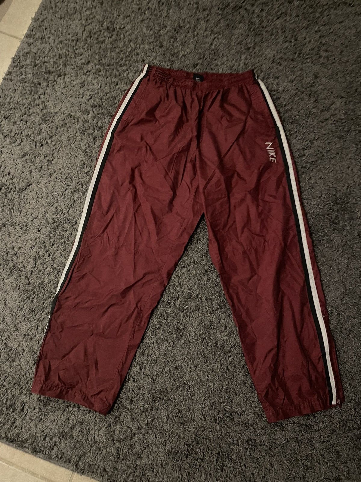 Deals Vintage Nike Maroon Nylon Shorts (Size M)