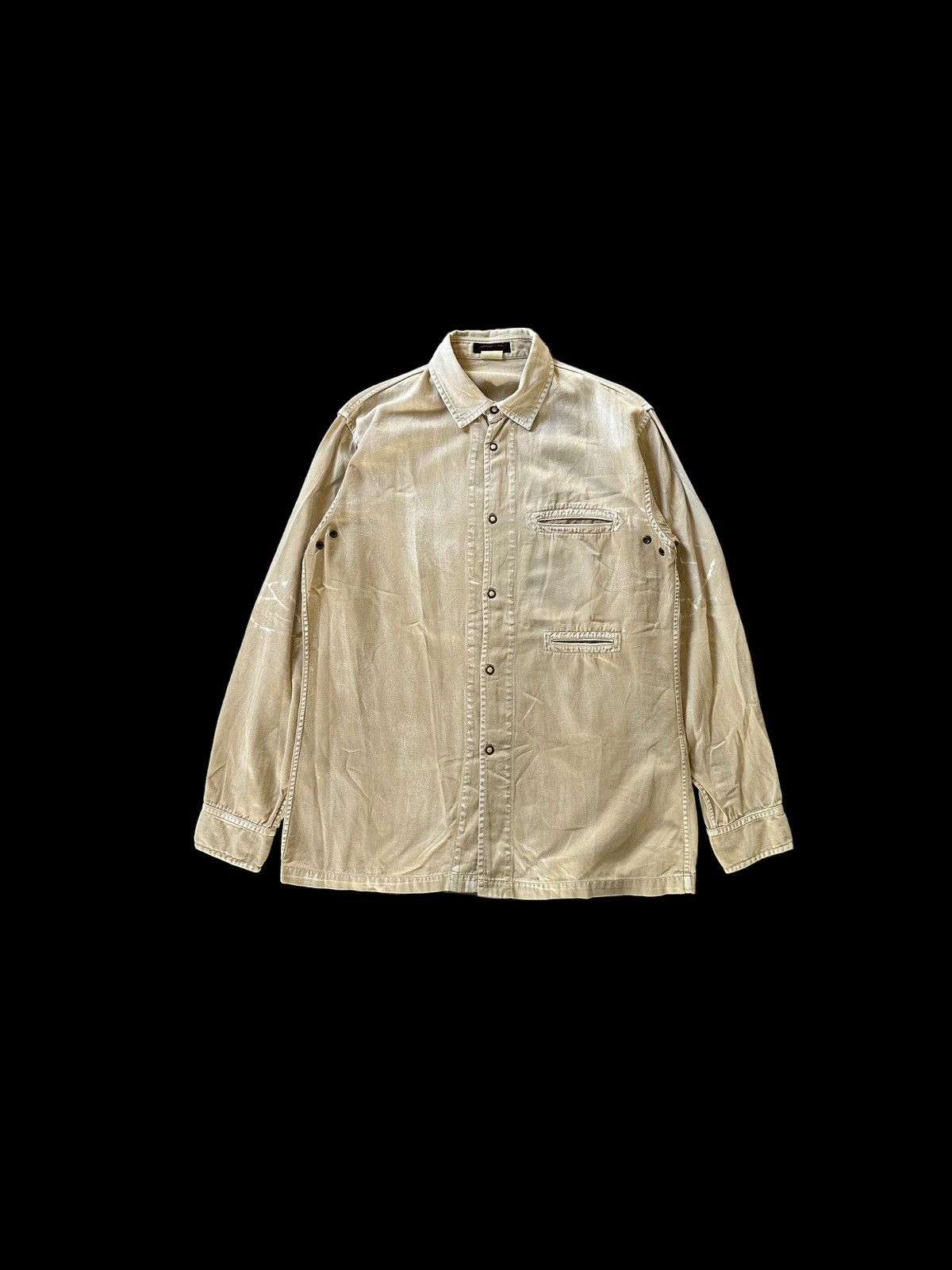 If Six Was Nine 1990s Nationality + Name = Grosbec distressed shirt Size US L / EU 52-54 / 3 - 1 Thumbnail