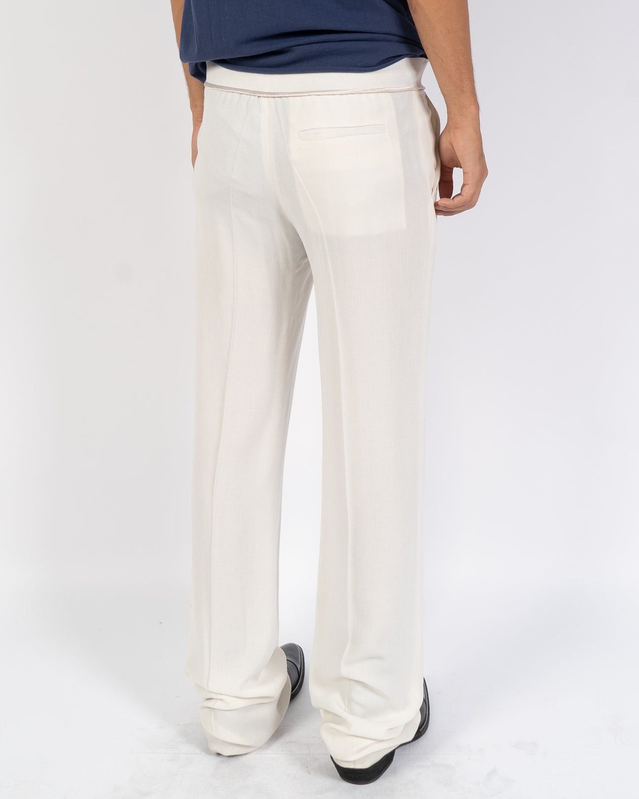 Haider Ackermann SS15 Phaseolus Ivory Trousers Sample Size US 30 / EU 46 - 4 Thumbnail