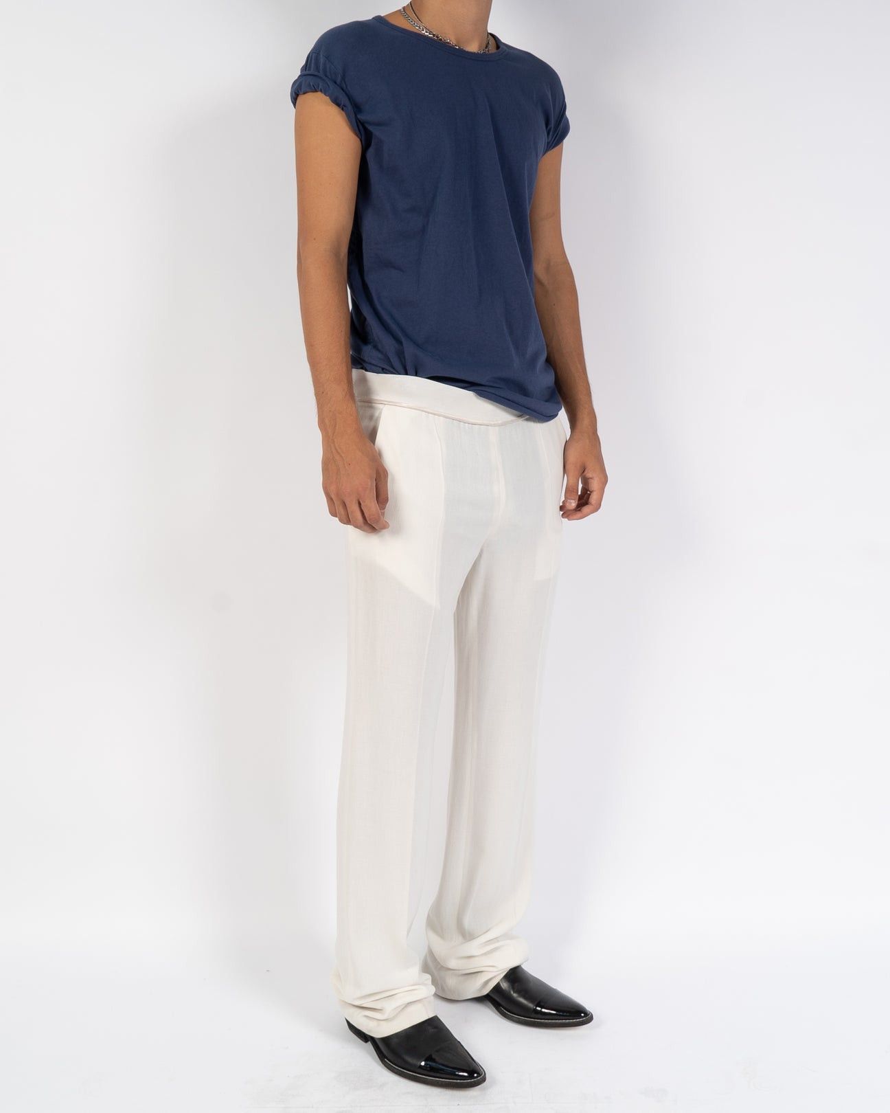 Haider Ackermann SS15 Phaseolus Ivory Trousers Sample Size US 30 / EU 46 - 2 Thumbnail