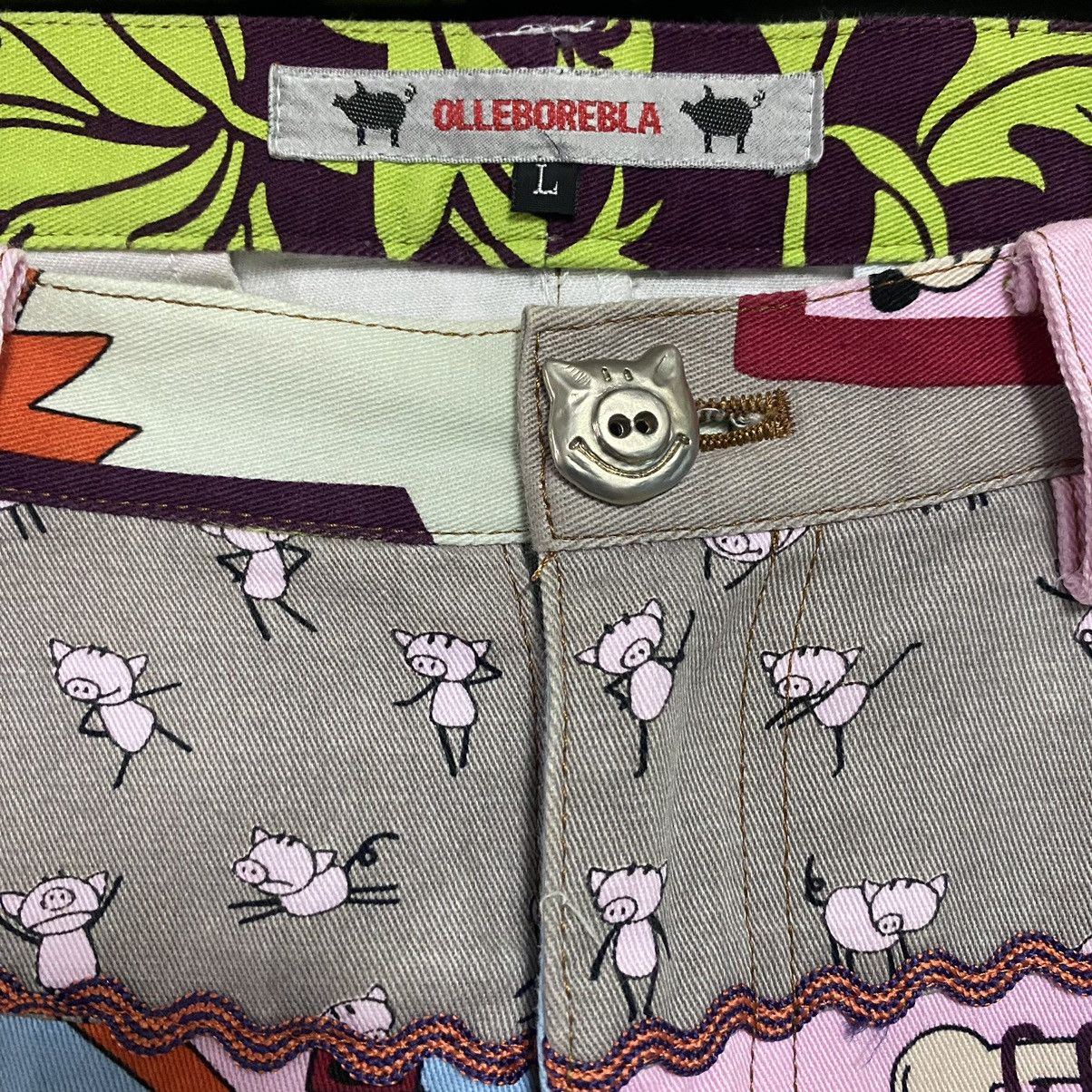Japanese Brand Japanese Brand OLLEBOREBLA Pop Art Pants Size 30" / US 8 / IT 44 - 7 Thumbnail
