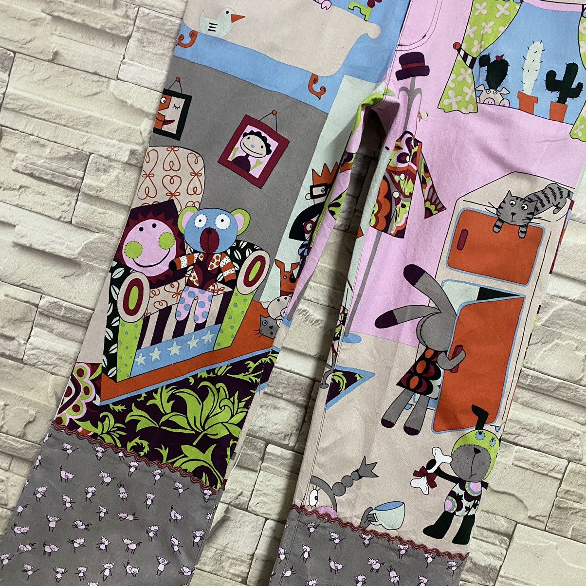Japanese Brand Japanese Brand OLLEBOREBLA Pop Art Pants Size 30" / US 8 / IT 44 - 8 Thumbnail
