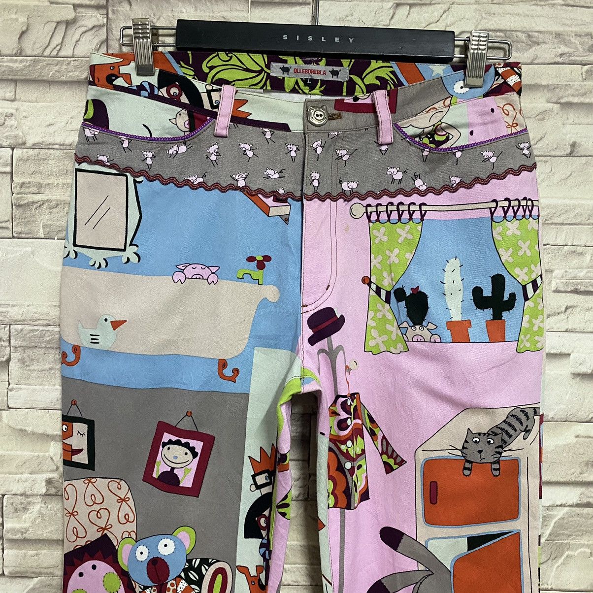 Japanese Brand Japanese Brand OLLEBOREBLA Pop Art Pants Size 30" / US 8 / IT 44 - 4 Thumbnail