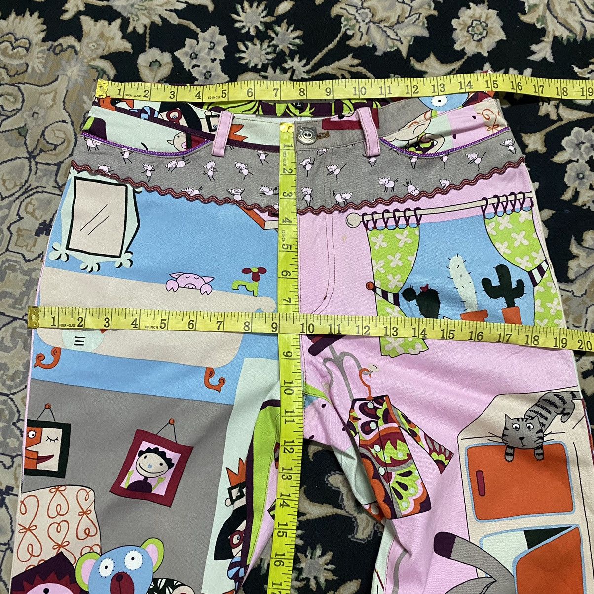 Japanese Brand Japanese Brand OLLEBOREBLA Pop Art Pants Size 30" / US 8 / IT 44 - 20 Thumbnail