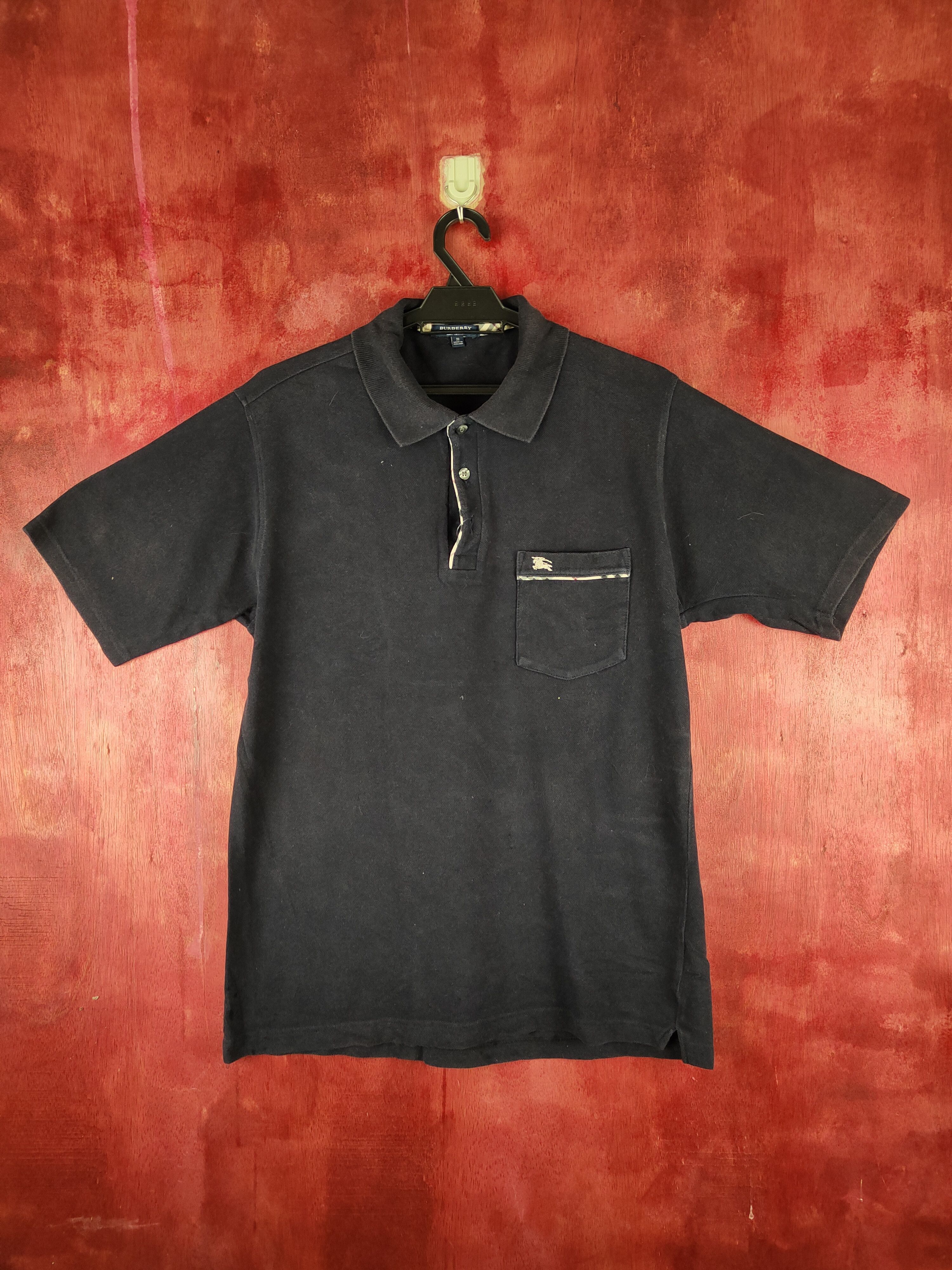 Burberry Burberry Dark Blue Faded Short Sleeve T-shirt #S676 Size US S / EU 44-46 / 1 - 1 Thumbnail