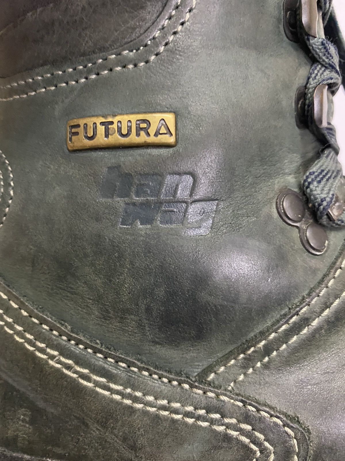 Futura HanWag 90s Vintage Germany Heavy Hiking Leather Monkey Boots Size US 8 / EU 41 - 13 Thumbnail