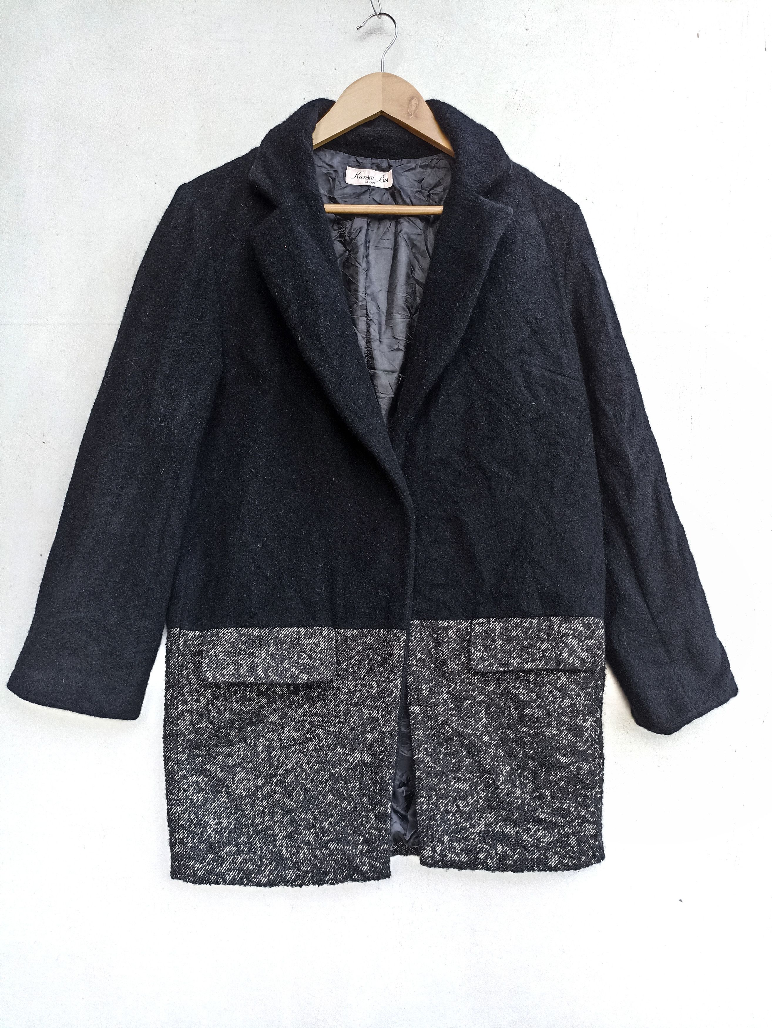 🔥 Steals Kansai Bis over coat wool jacket