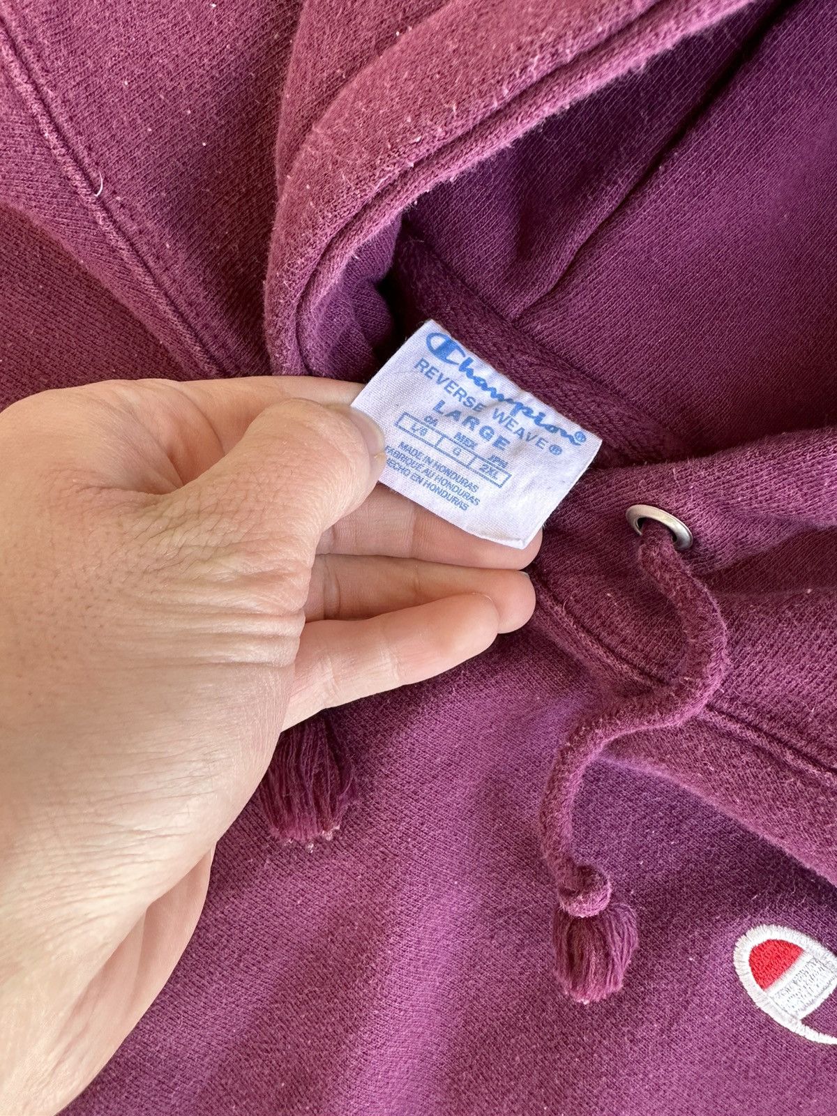 Champion × Vintage Vintage Champion Reverse Weave Hoodie Sweatshirt Size US M / EU 48-50 / 2 - 2 Thumbnail