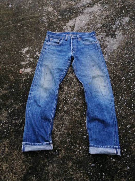 Denime Denime Paint Splashed Selvedge Denim Jeans | Grailed