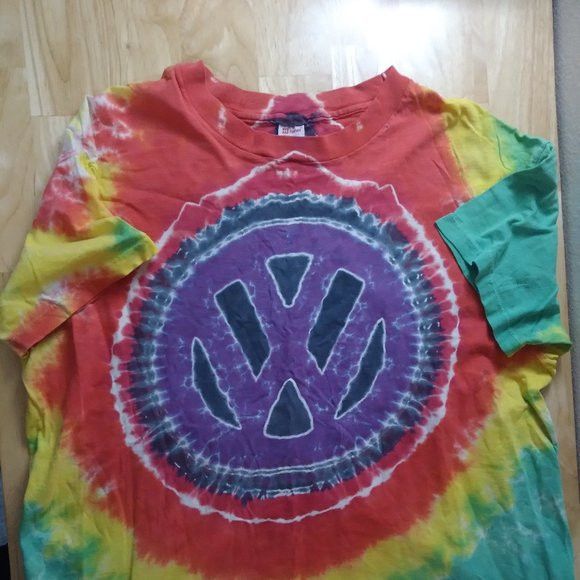 vw bus tie dye shirt